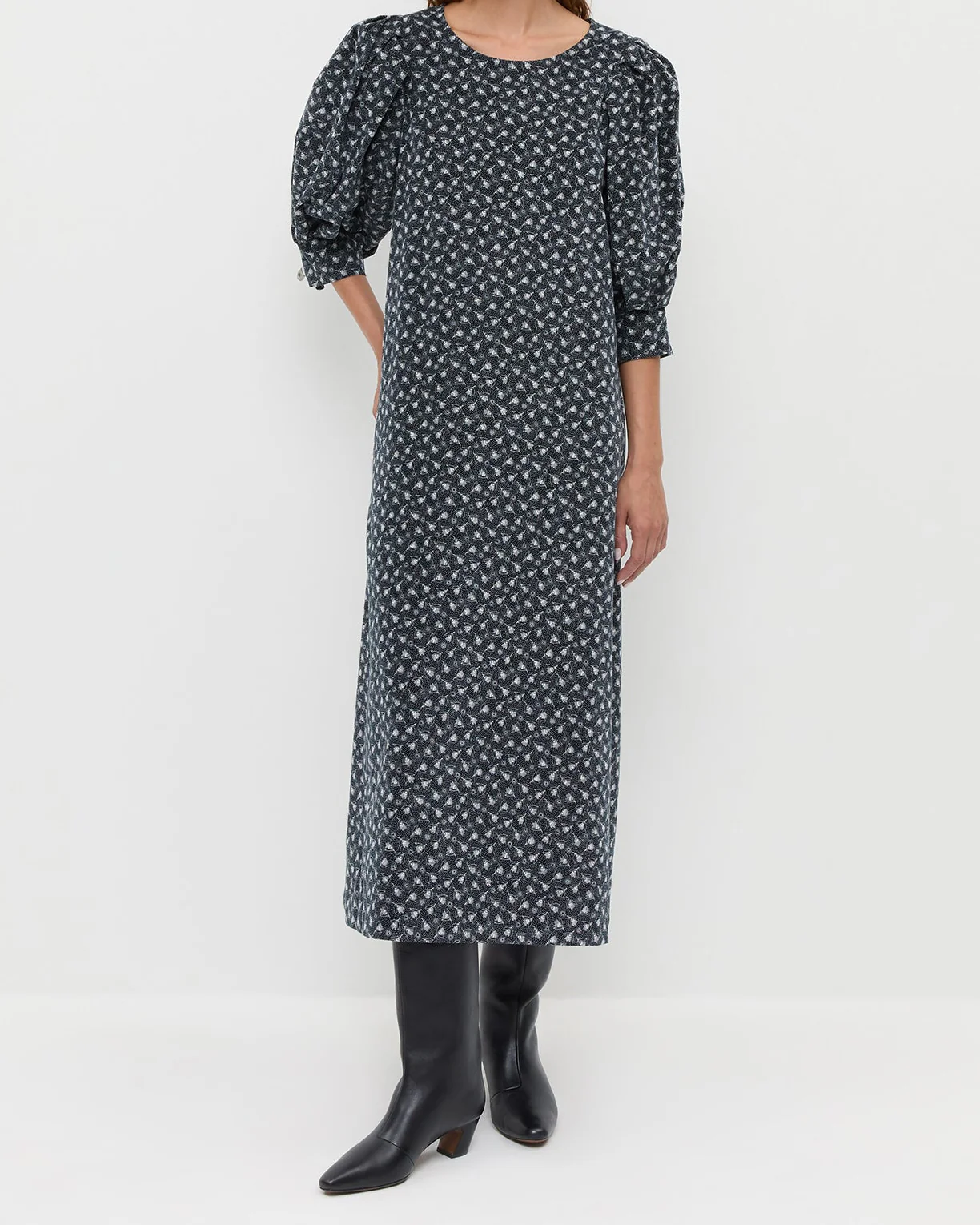 Maxwell Dress | Blue Ditsy Floral