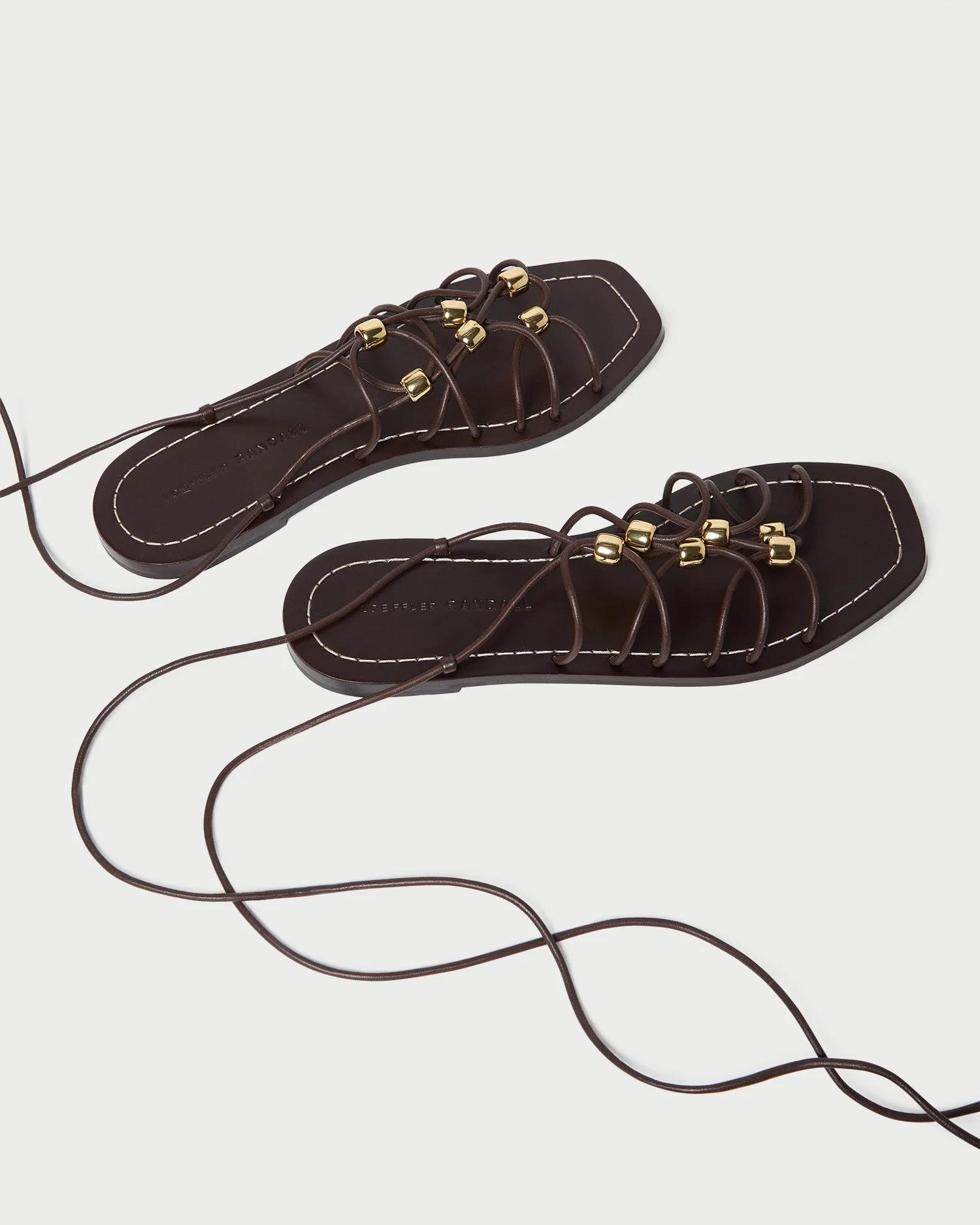 Mella Leather Wrap Sandal | Espresso - Image 5