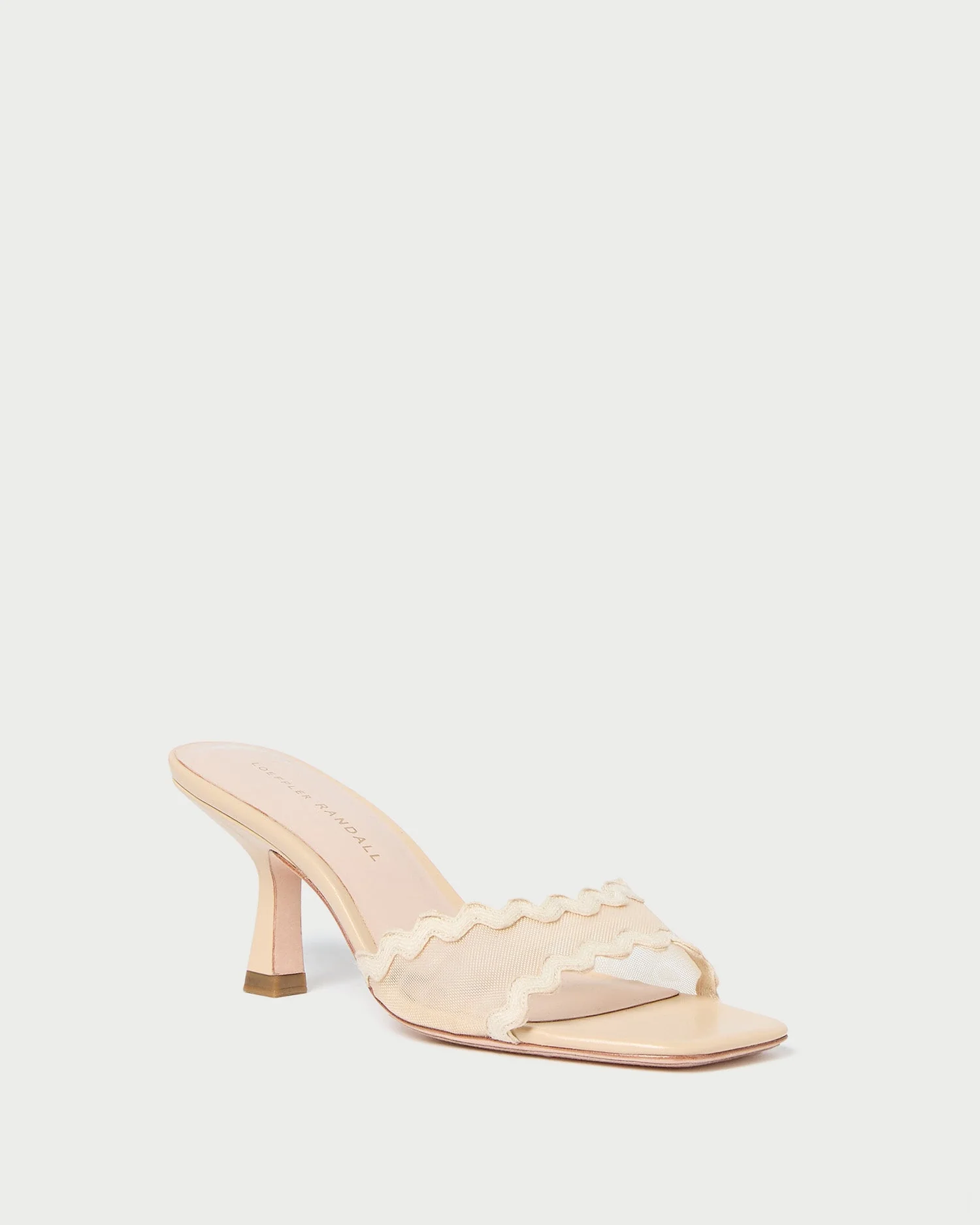 Milena Mesh Mid-Heel Mule | Almond - Image 4
