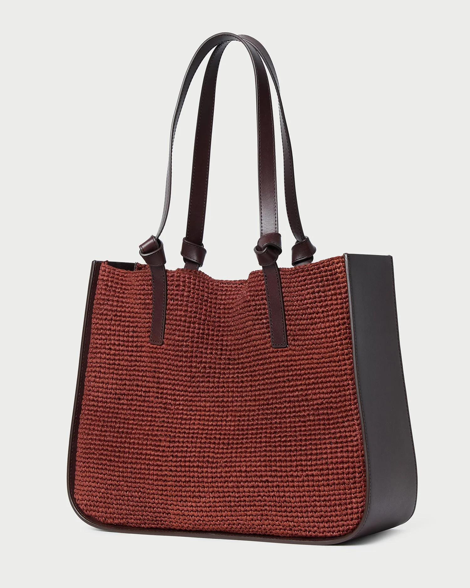 Myra Crochet Tote | Chestnut/Espresso - Image 2