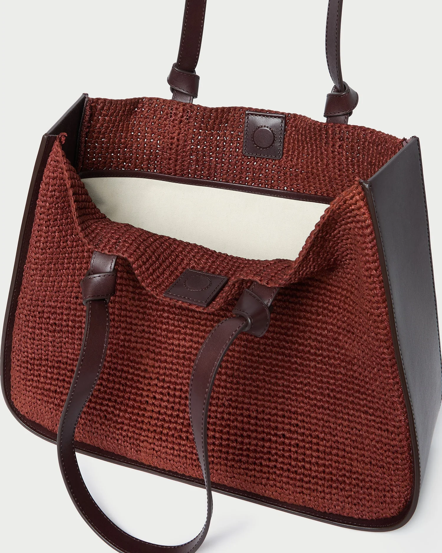 Myra Crochet Tote | Chestnut/Espresso - Image 4