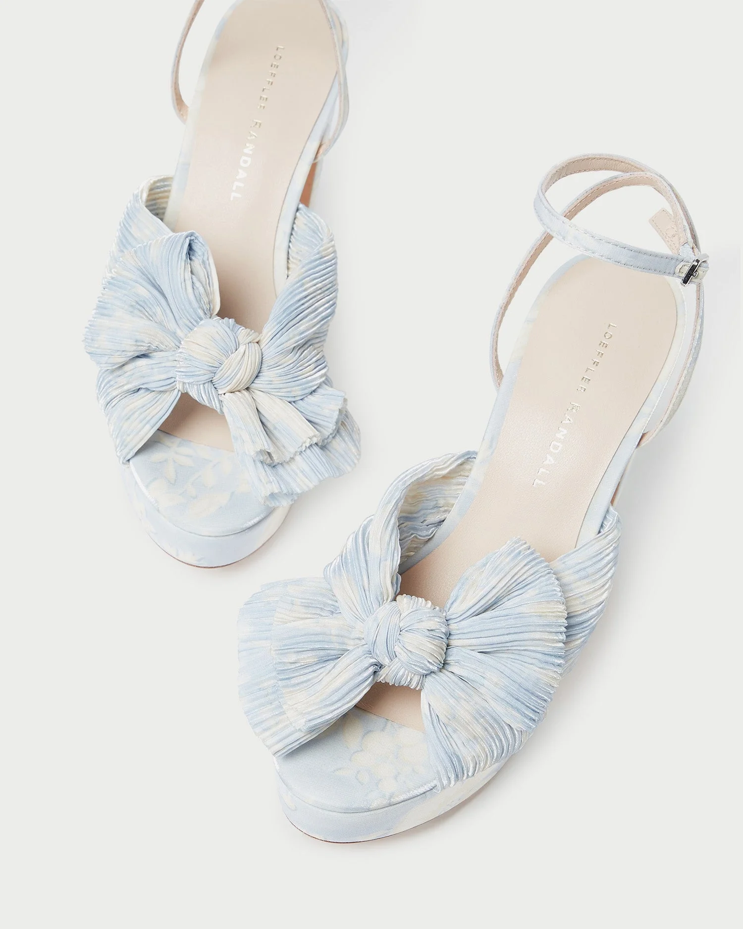 Natalia Bow Heel | Dusty Blue Floral - Image 5