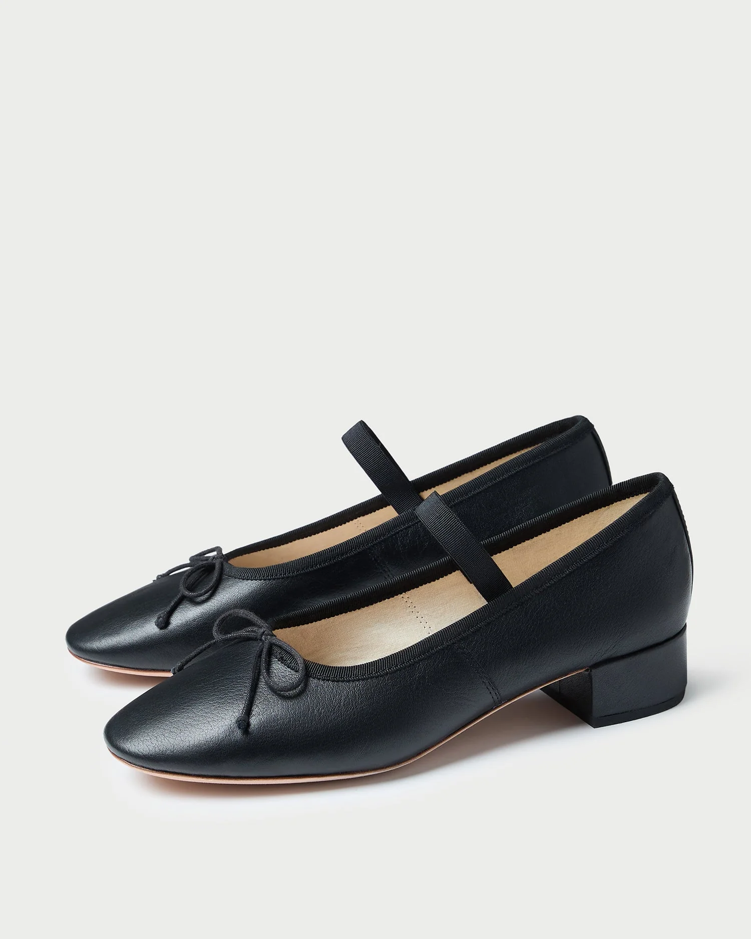 Odile Leather Ballet Pump | Black - Image 4