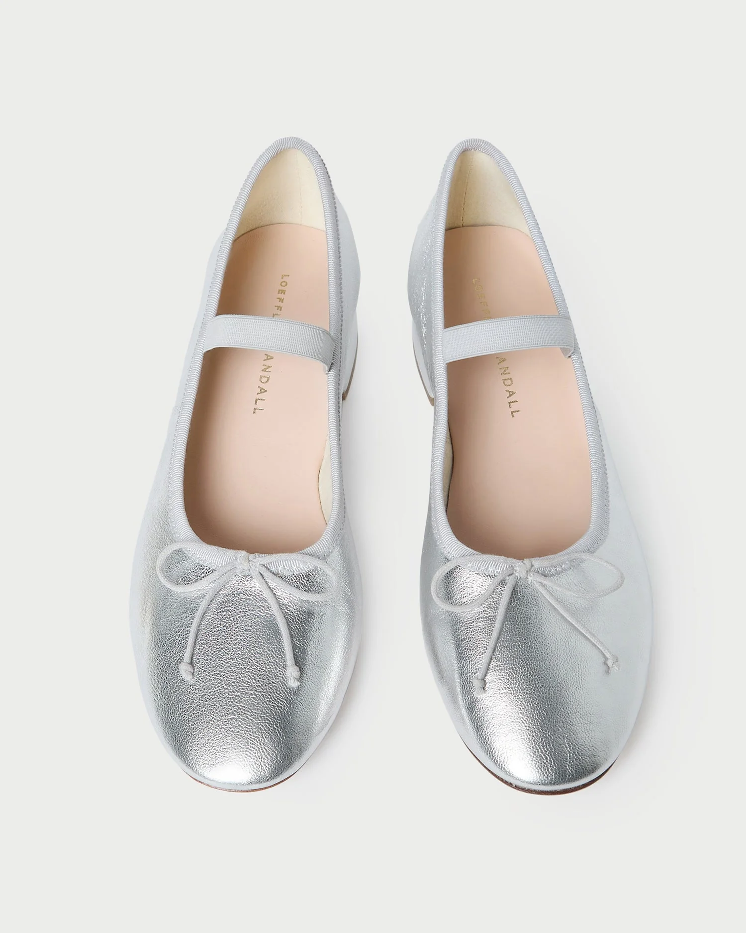Odile Leather Ballet Pump | Silver - Image 3