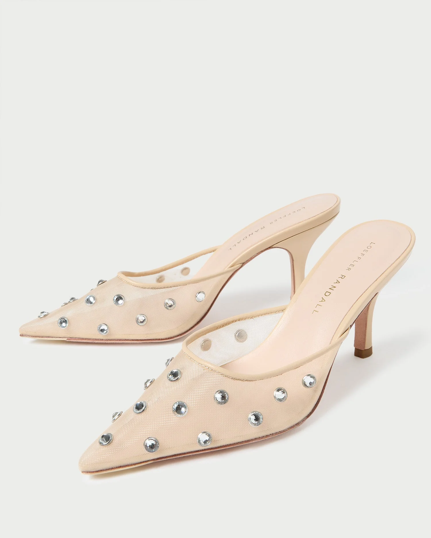 Paloma Mesh Mule | Cream/Crystal - Image 3