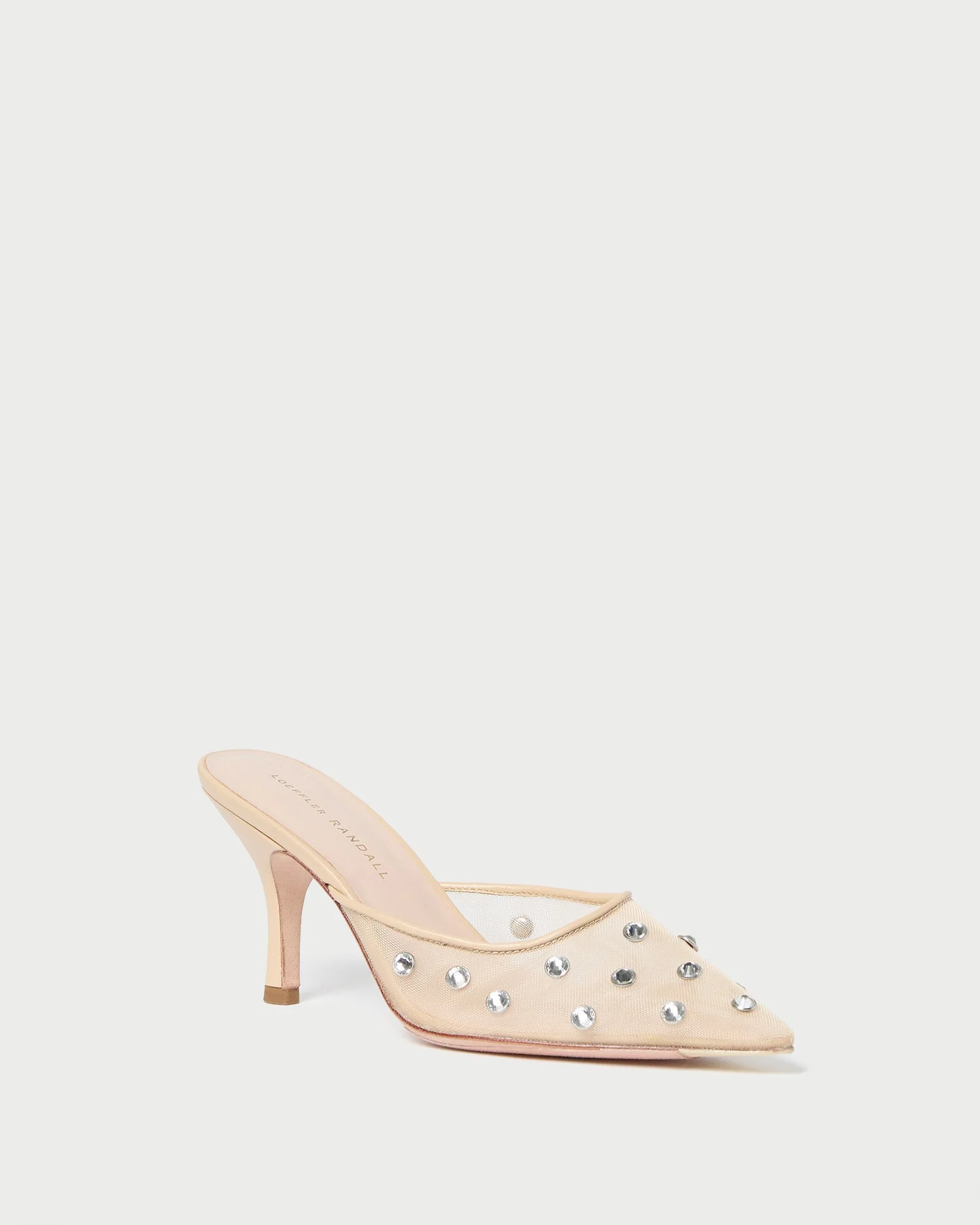 Paloma Mesh Mule | Cream/Crystal - Image 4