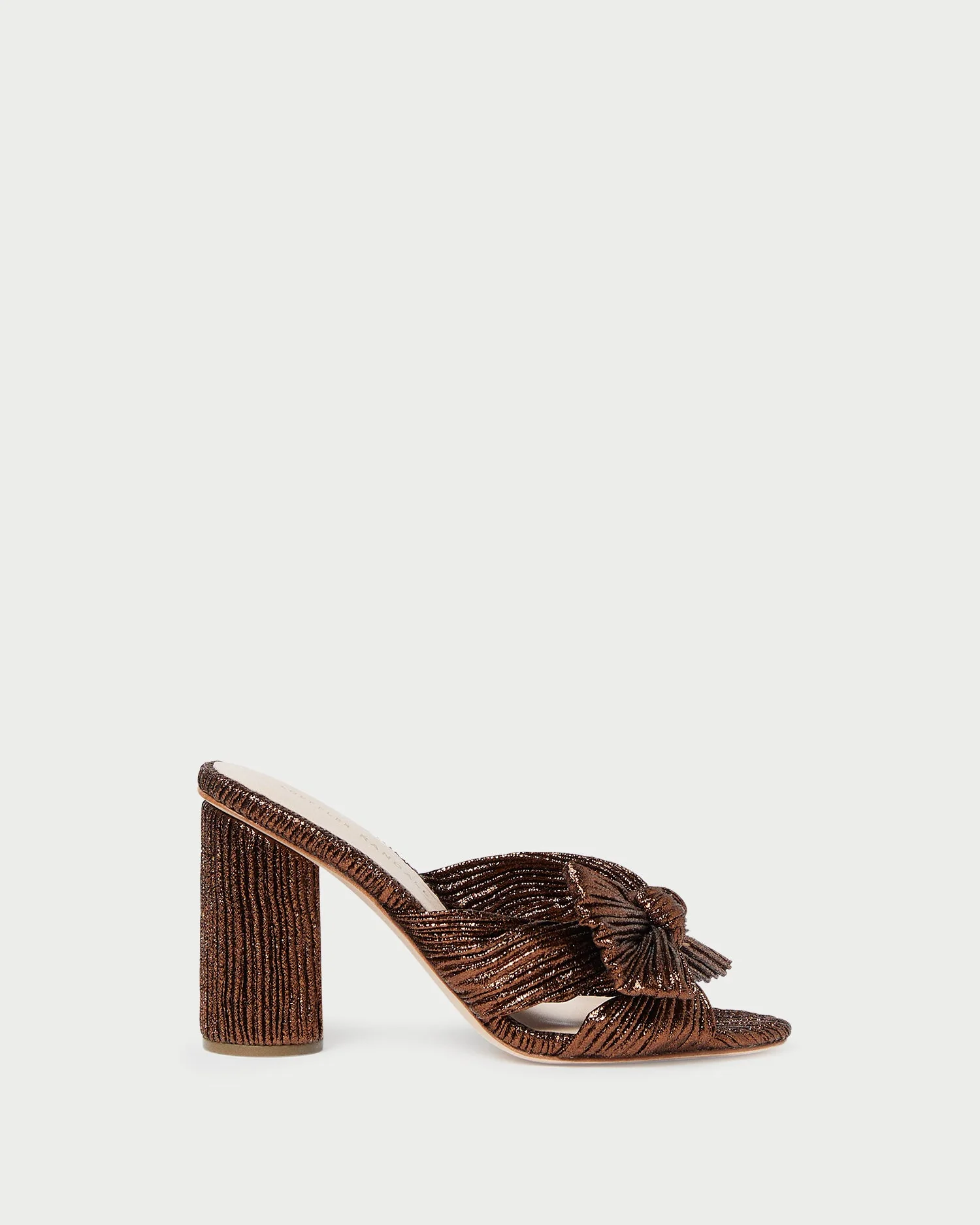 Penny Pleated Bow Heel | Mocha - Image 2