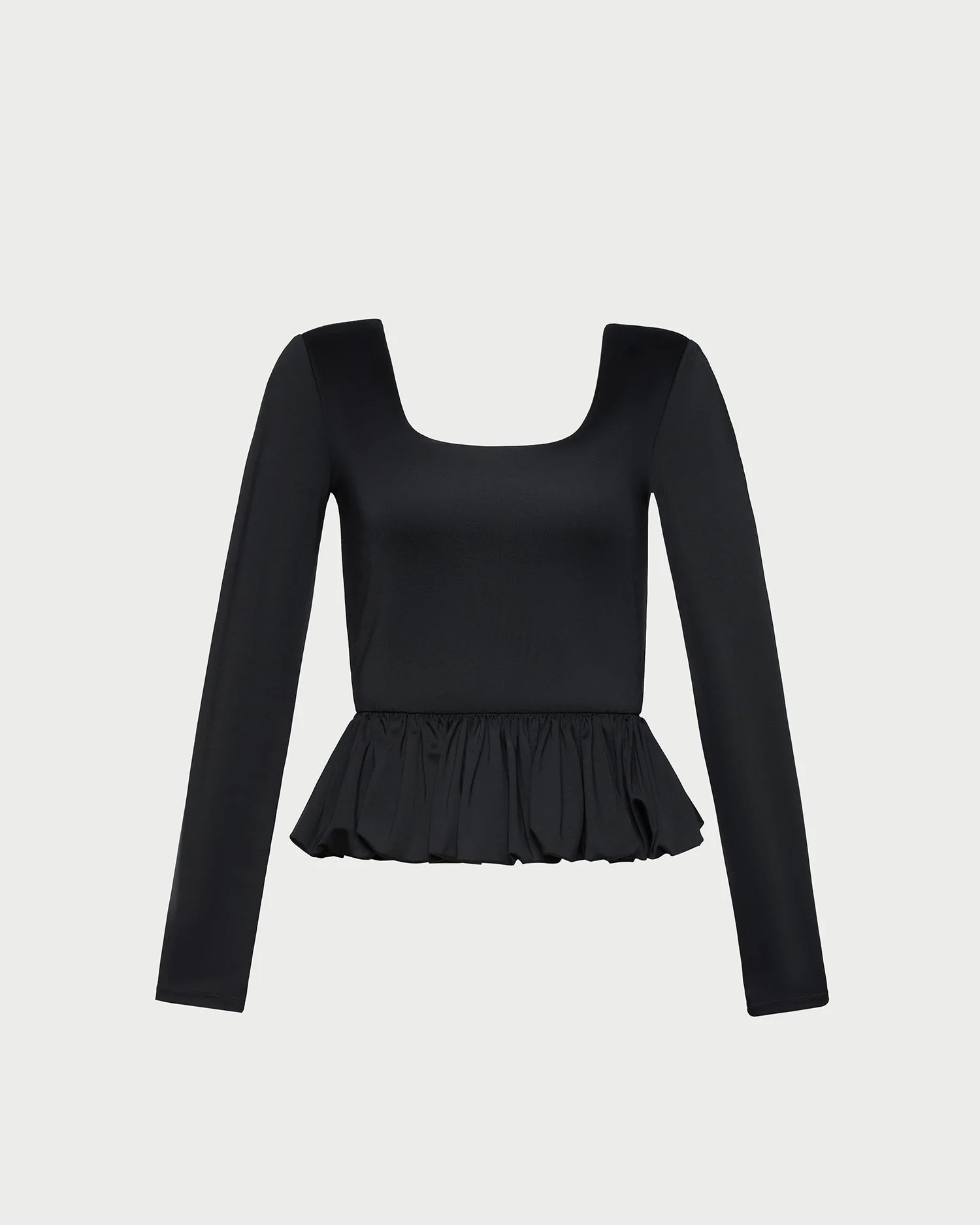 Posie Peplum Top | Black