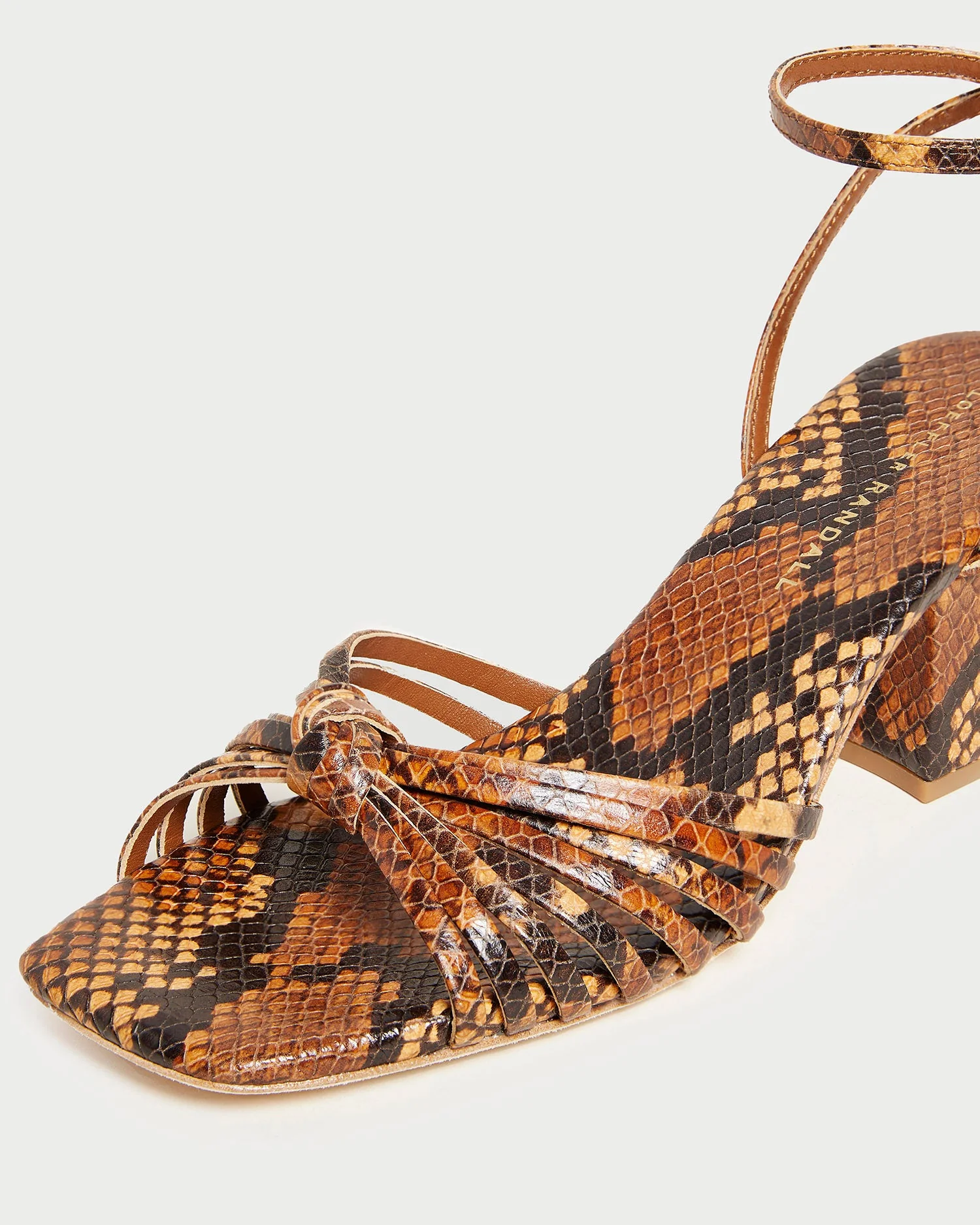 Renee Knot Heel Sandal | Brown - Image 3