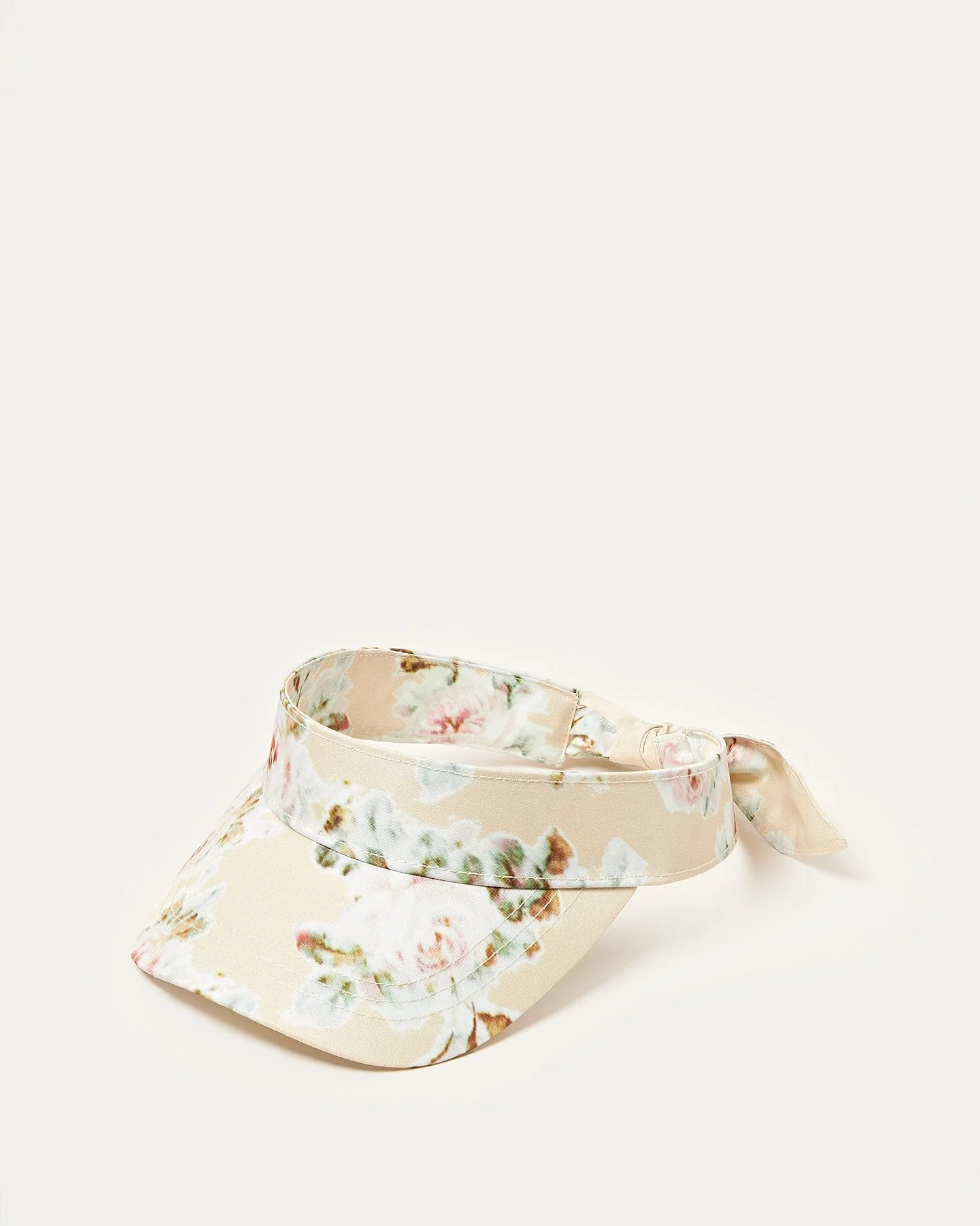 Rhonda Bow Visor | Tan Floral