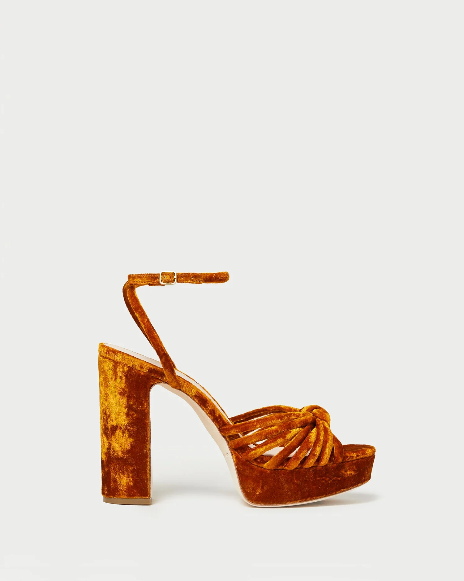 Rivka Knot Platform Sandal | Ochre - Image 2