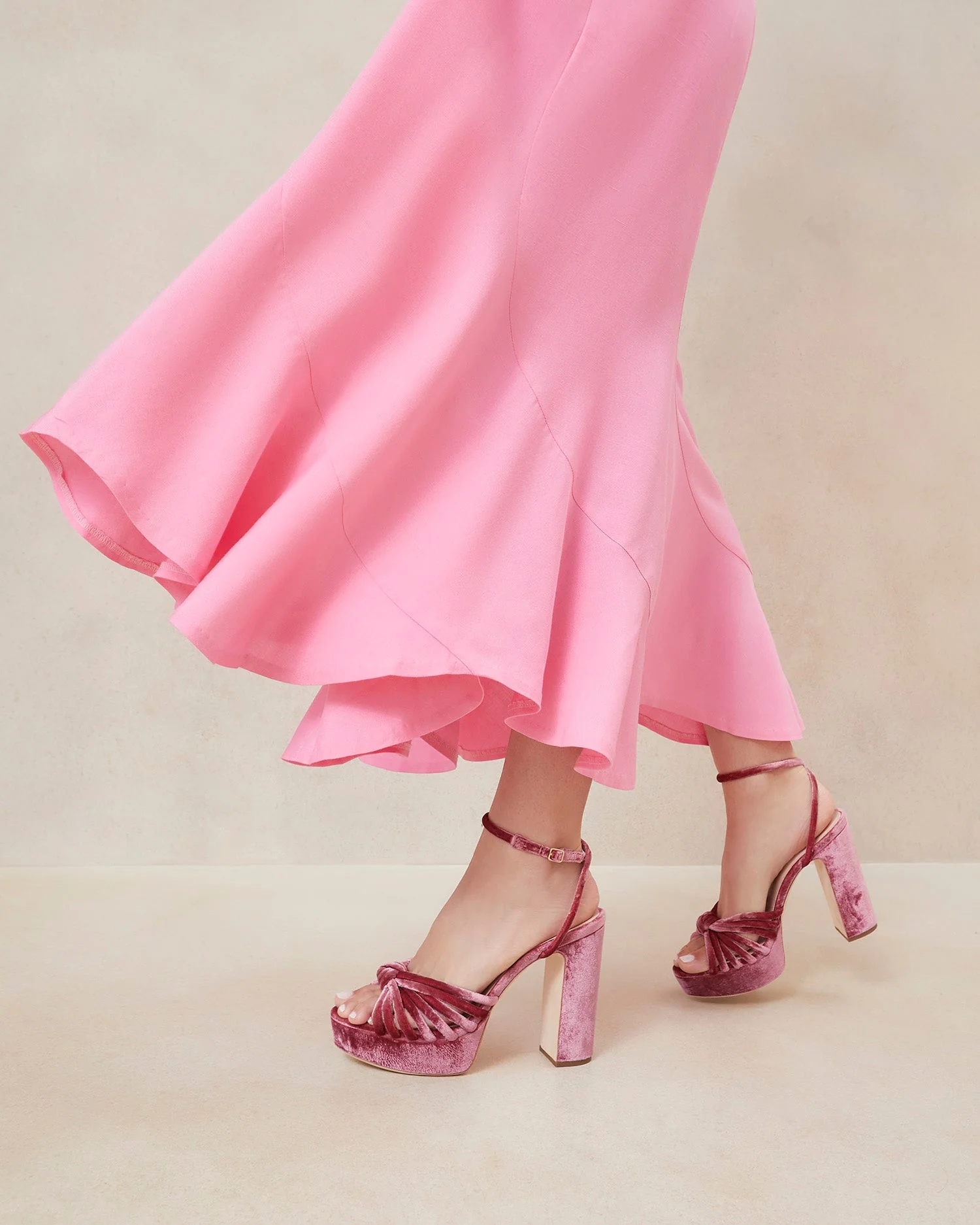 Rivka Knot Platform Sandal | Tea Rose - Image 5