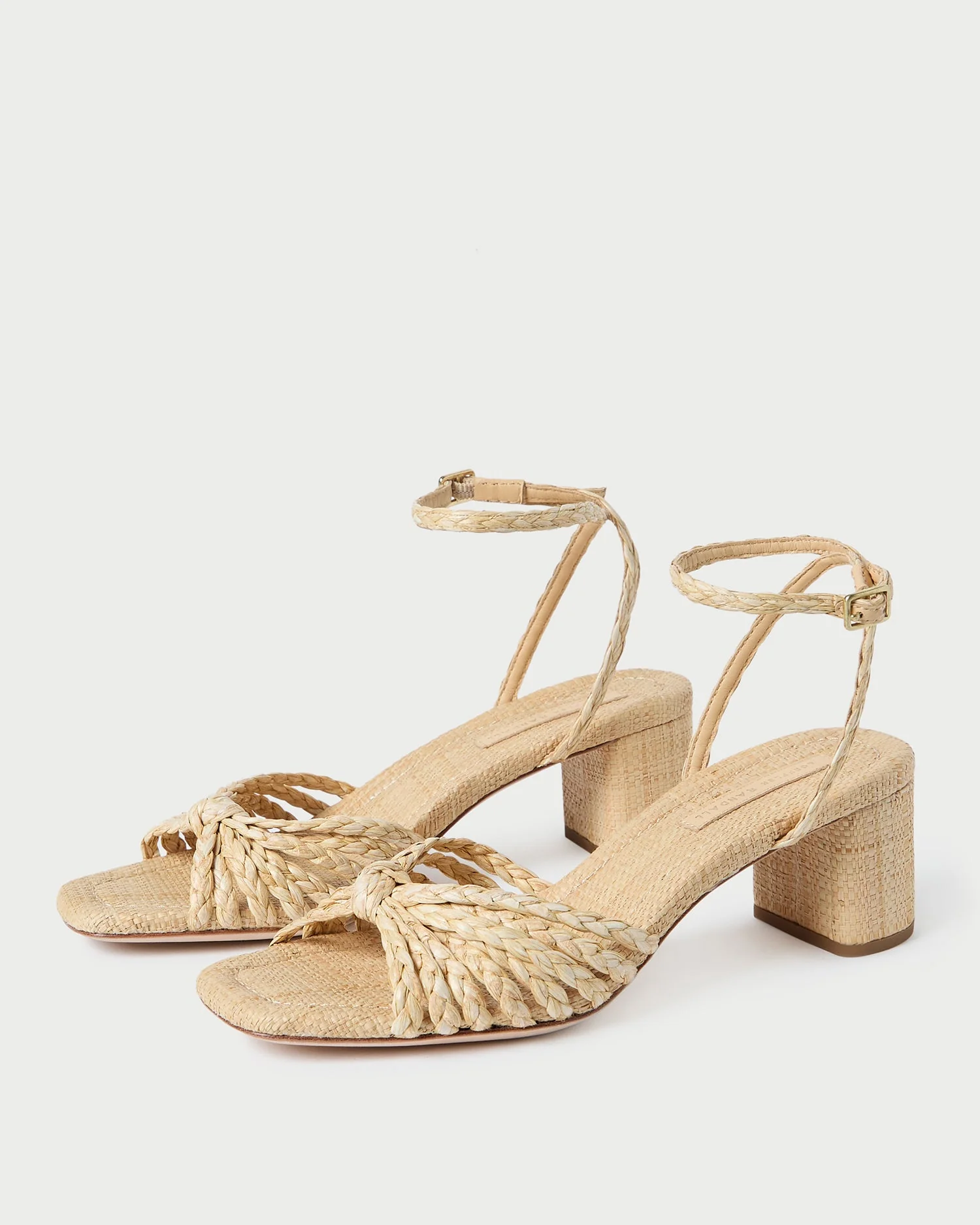 Riya Knot Mid-Heel Sandal | Natural - Image 5