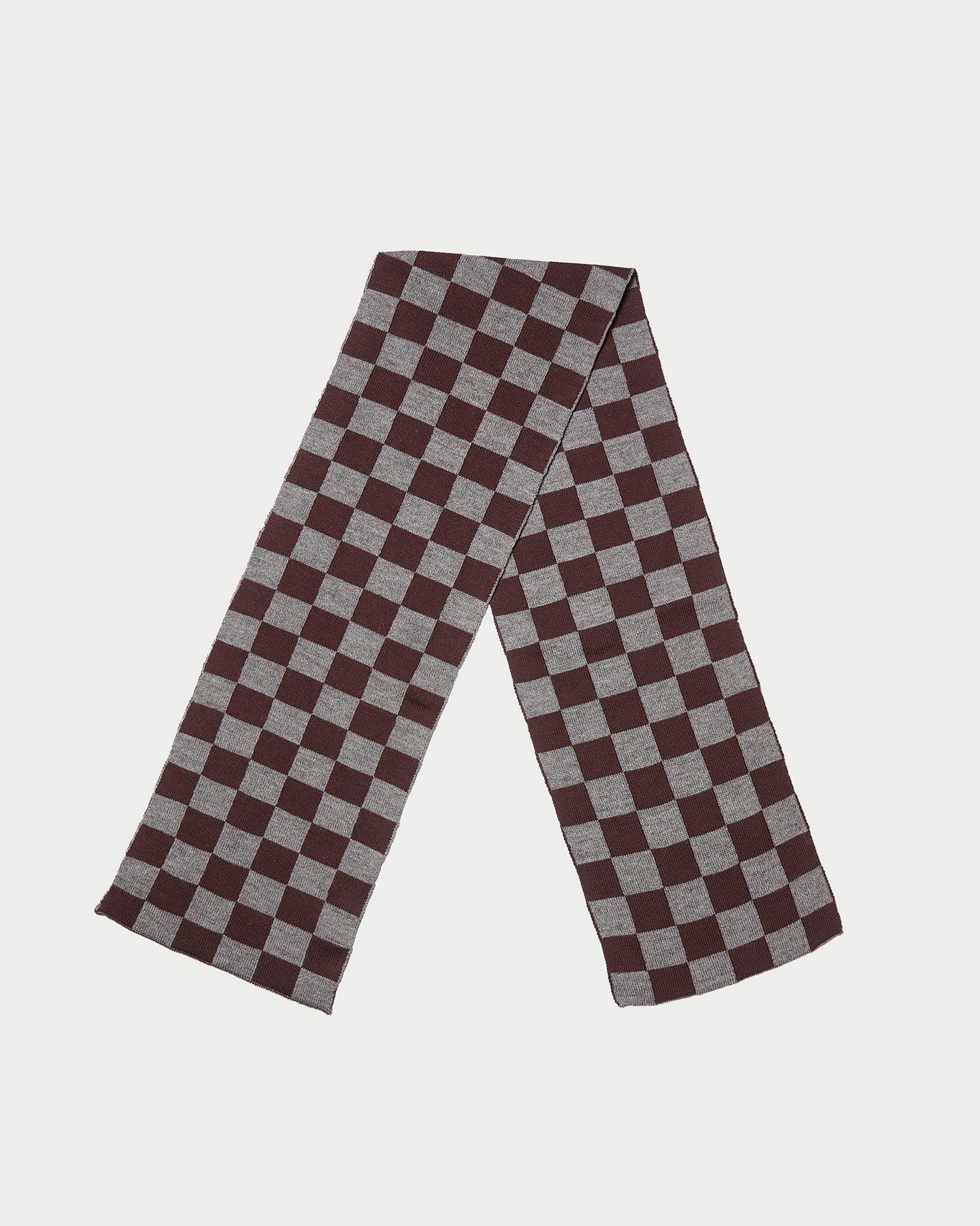 Roland Knit Scarf | Espresso/Dark Grey