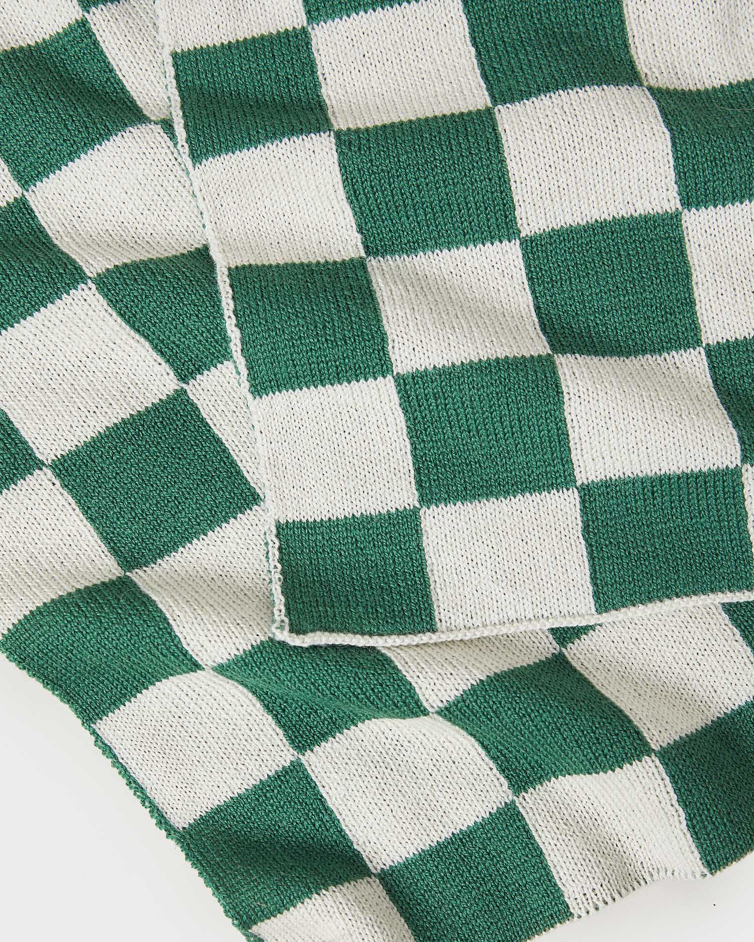 Roland Knit Scarf | Forest/Cream - Image 2