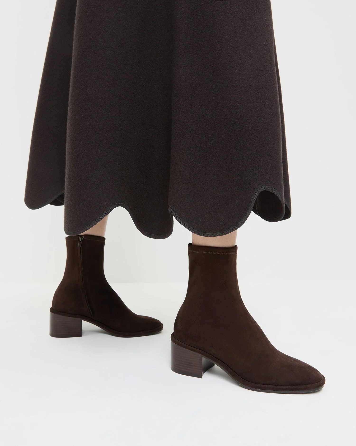 Roxy Suede Ankle Bootie | Brown - Image 2