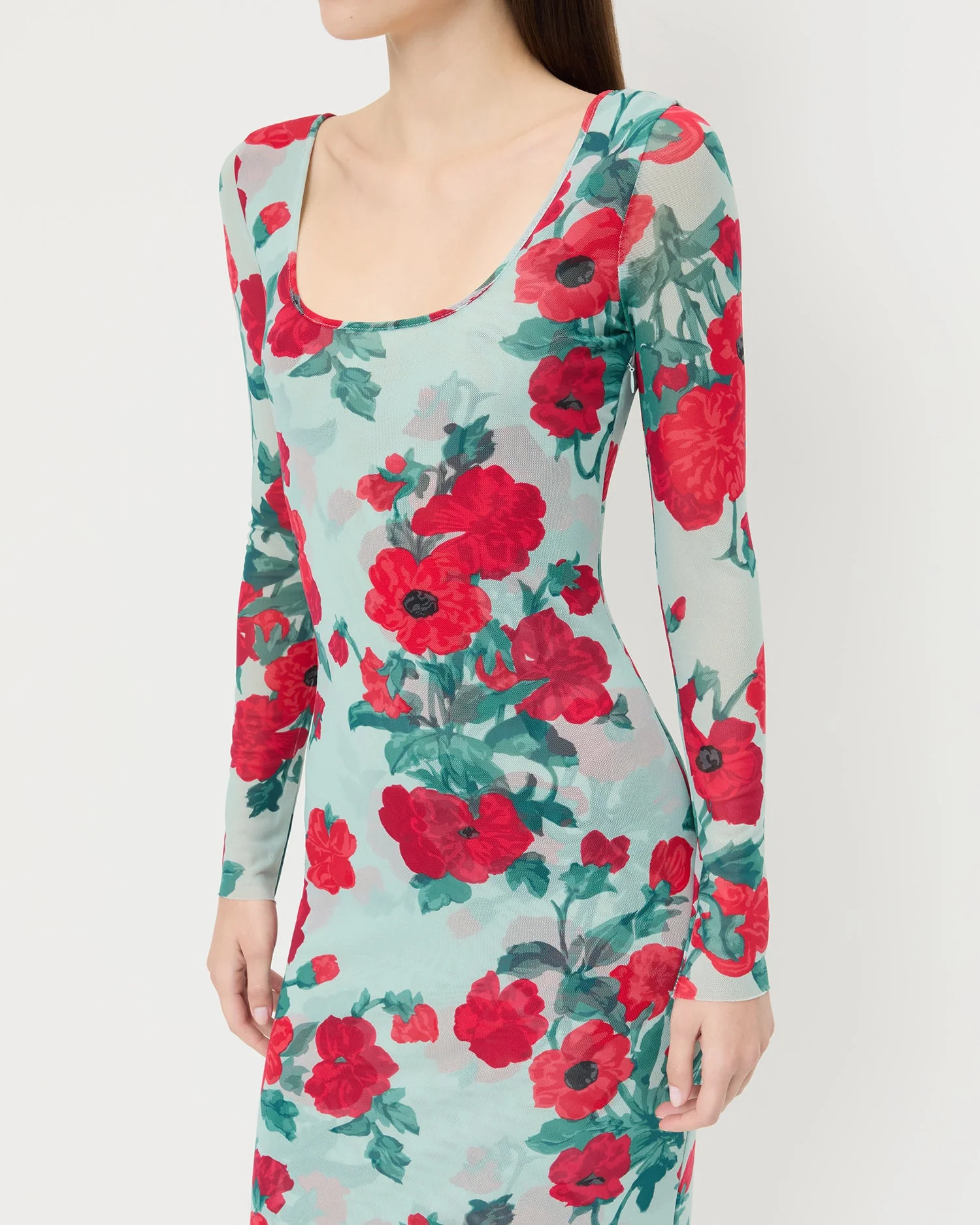 Samara Dress | Mint Floral - Image 3