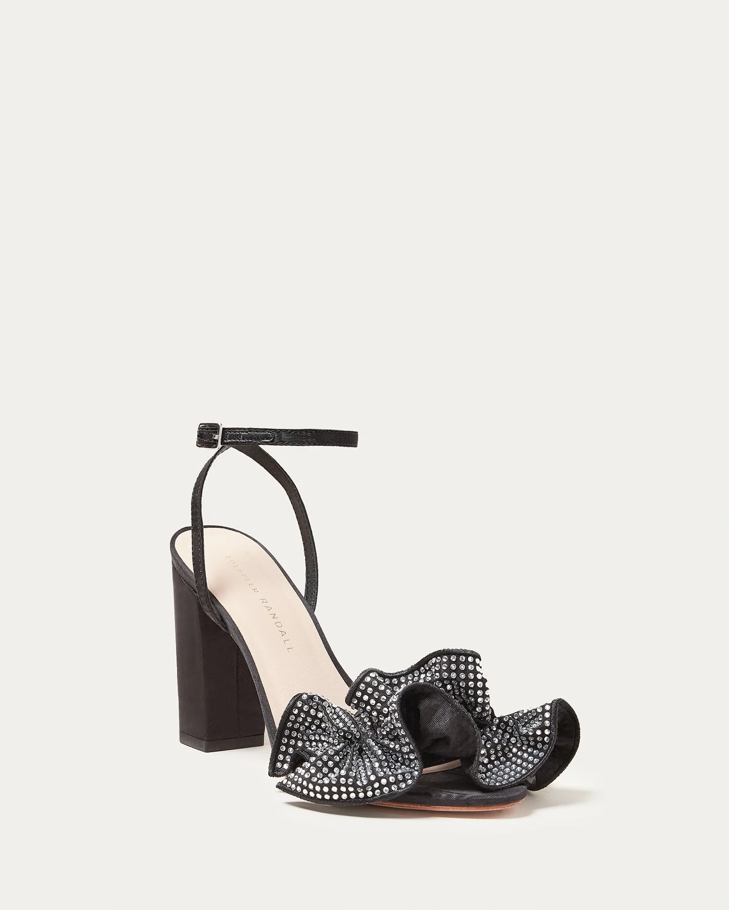 Savannah Ruffle Heel | Diamante