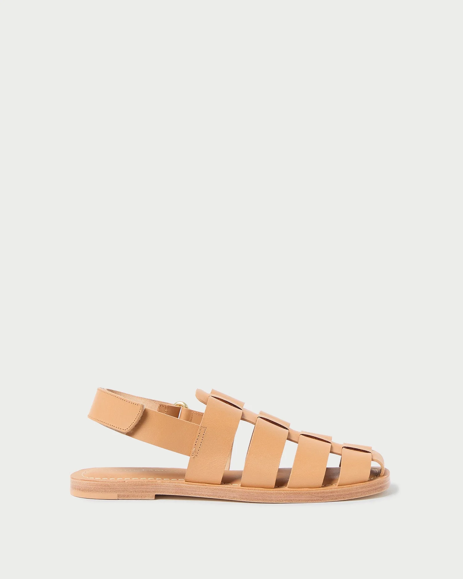 Sawyer Leather Flat Sandal | Honey