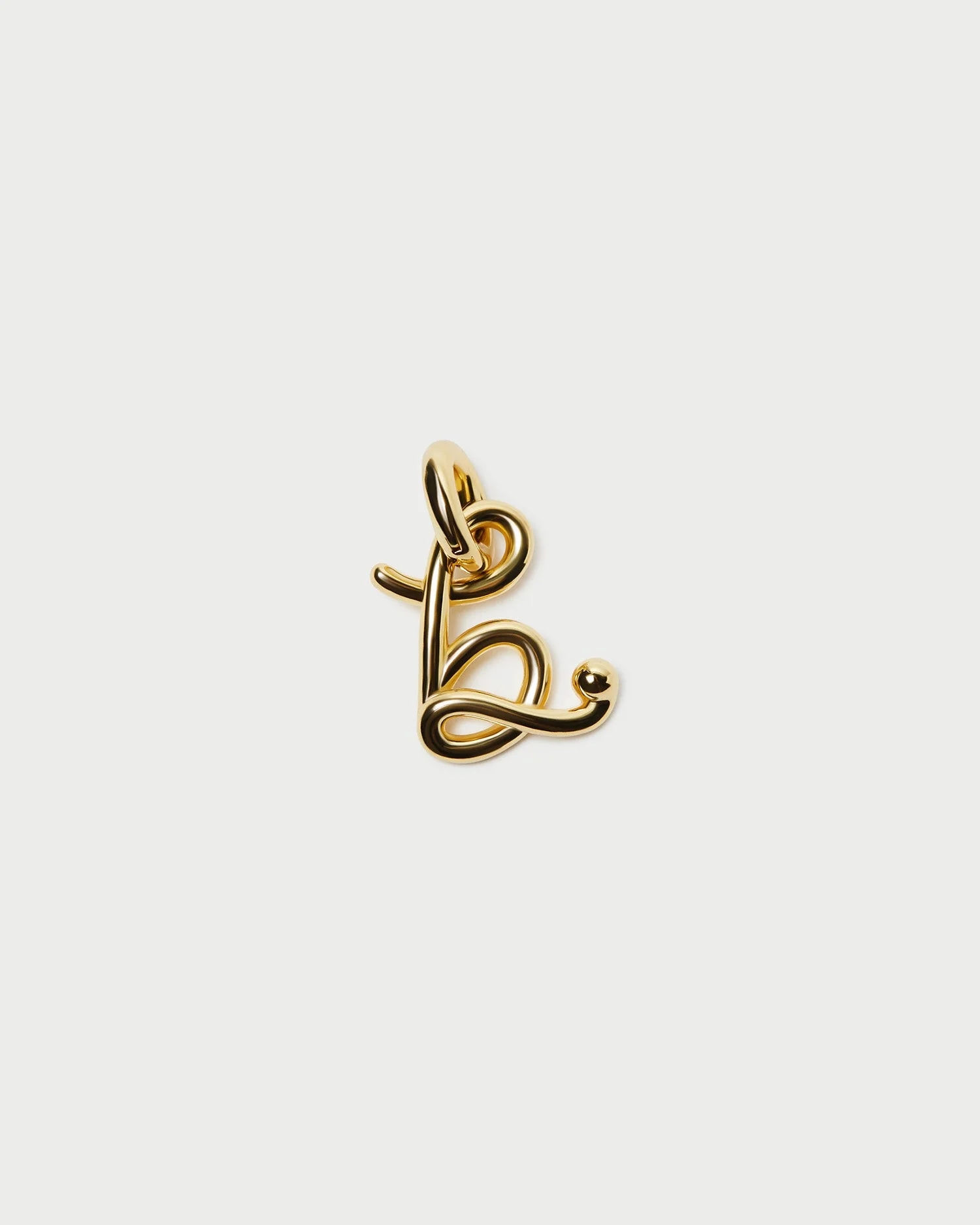 Small Letter "B" Charm | Gold