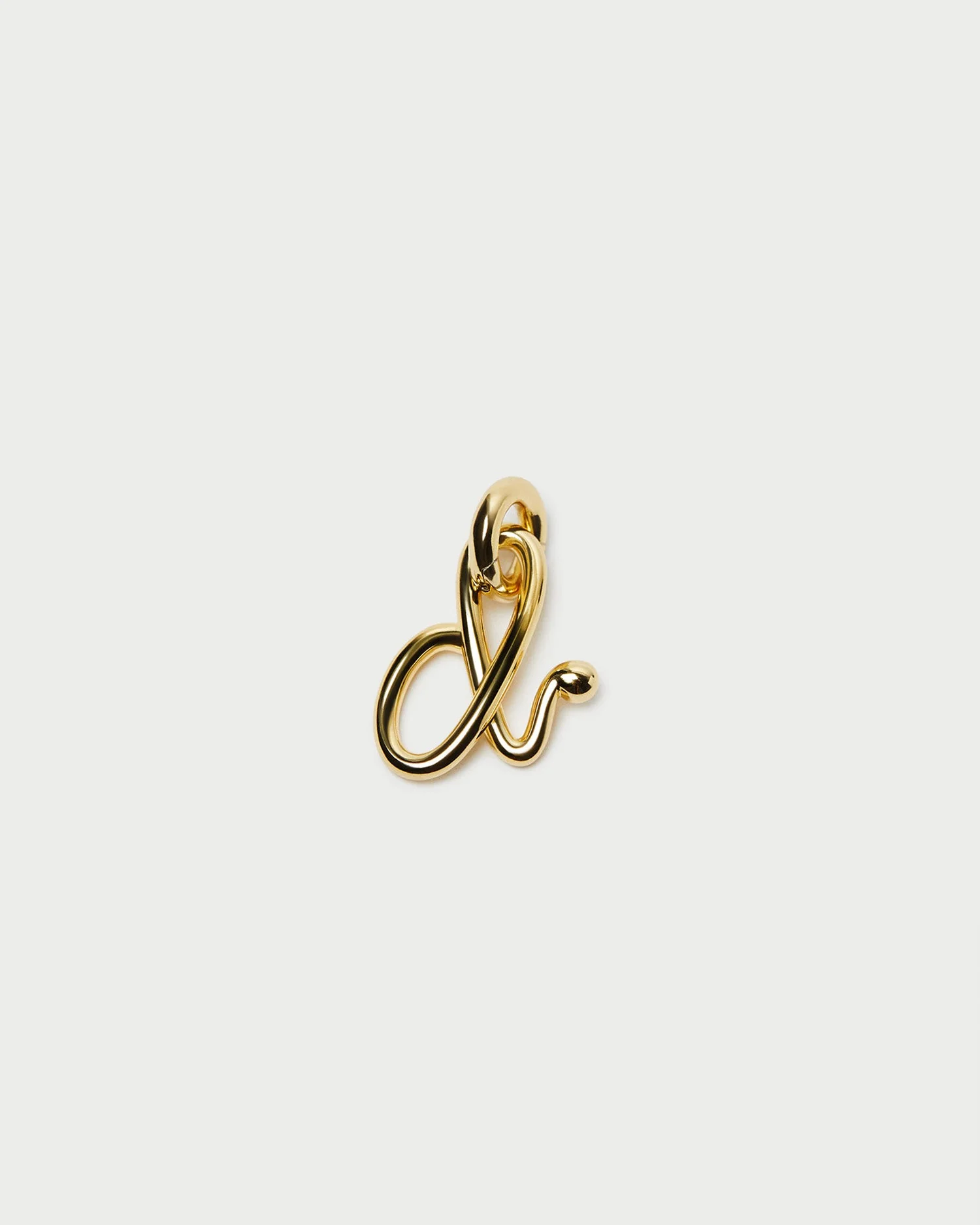 Small Letter "D" Charm | Gold