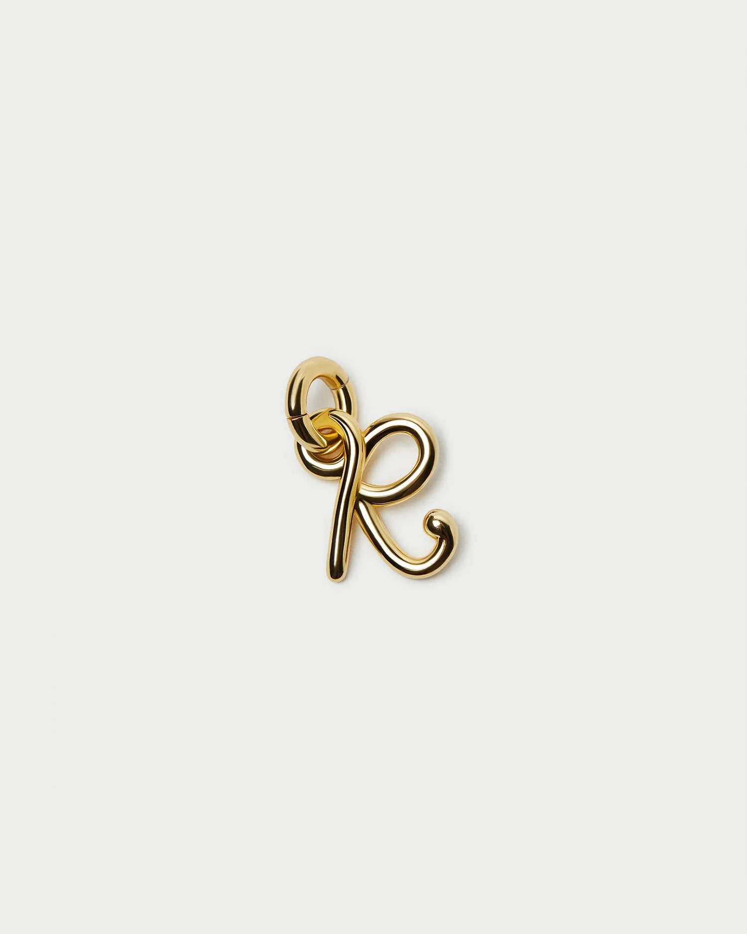 Small Letter "R" Charm | Gold
