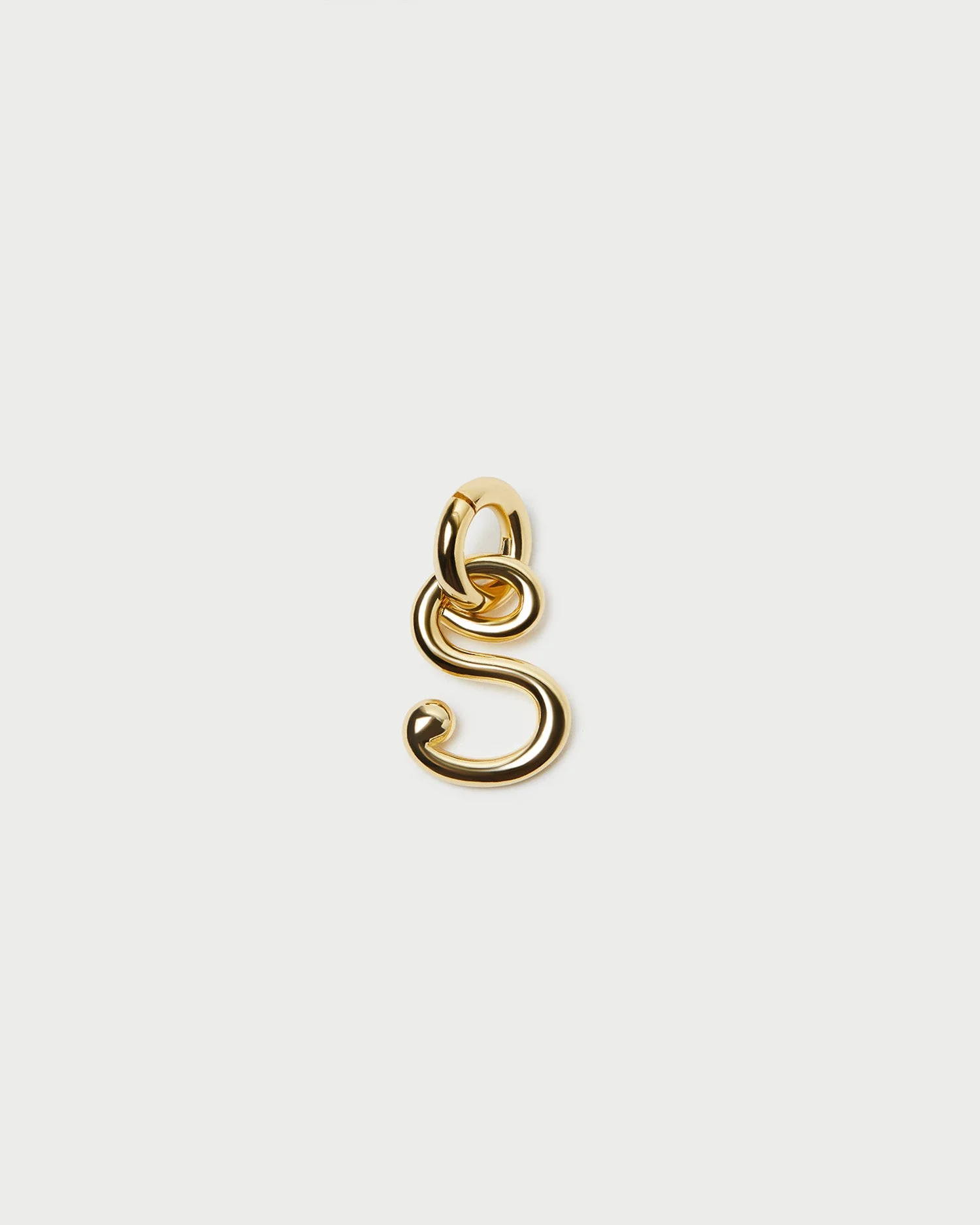 Small Letter "S" Charm | Gold