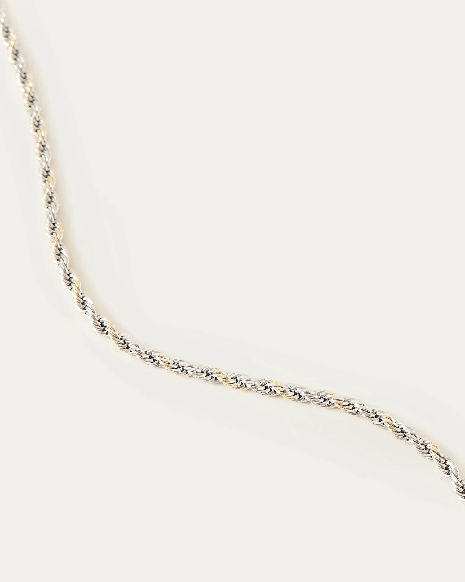 Sylvie Twisted Chain Necklace | Silver - Image 3