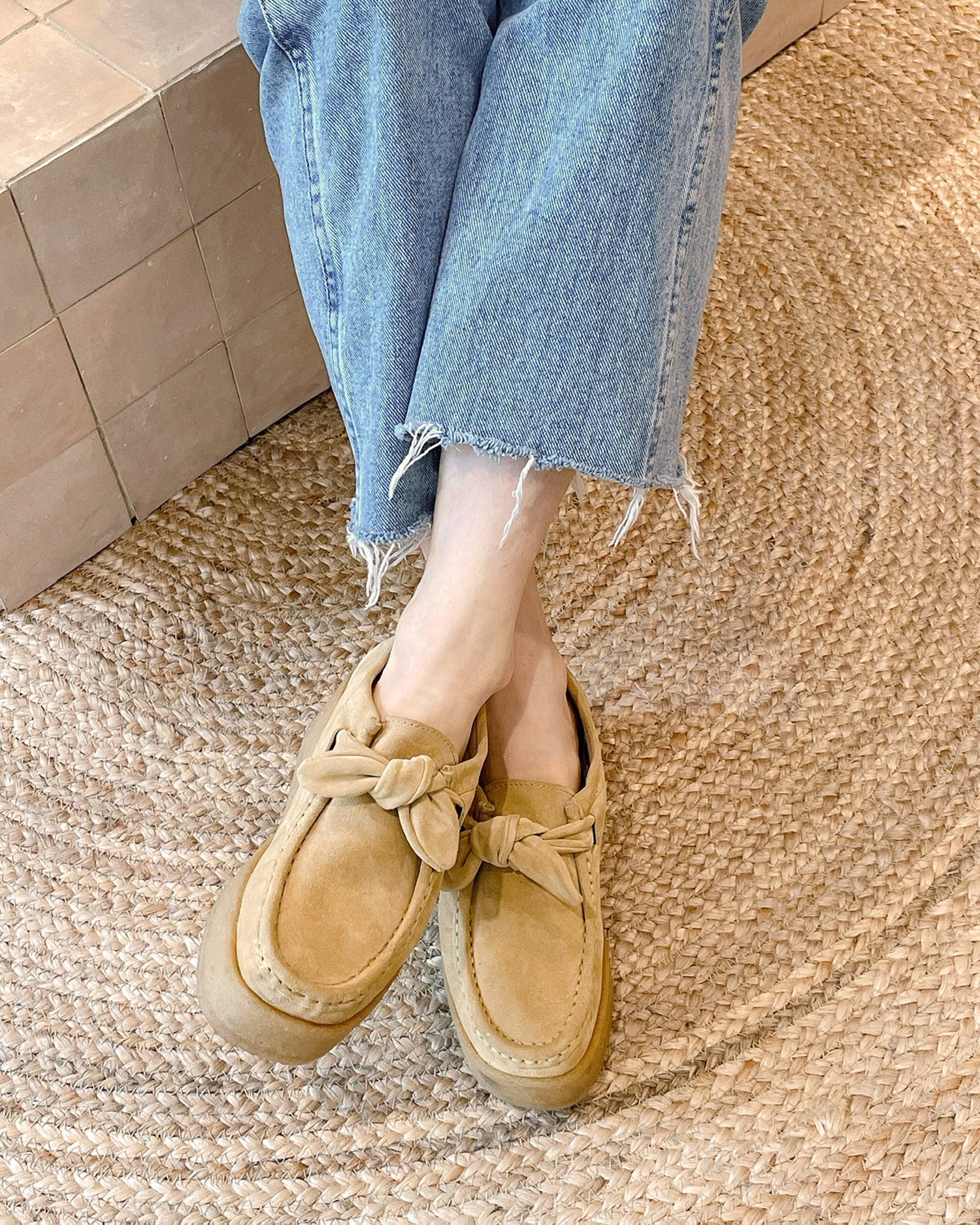 Tabitha Knotted Chukka Shoe | Sand - Image 5