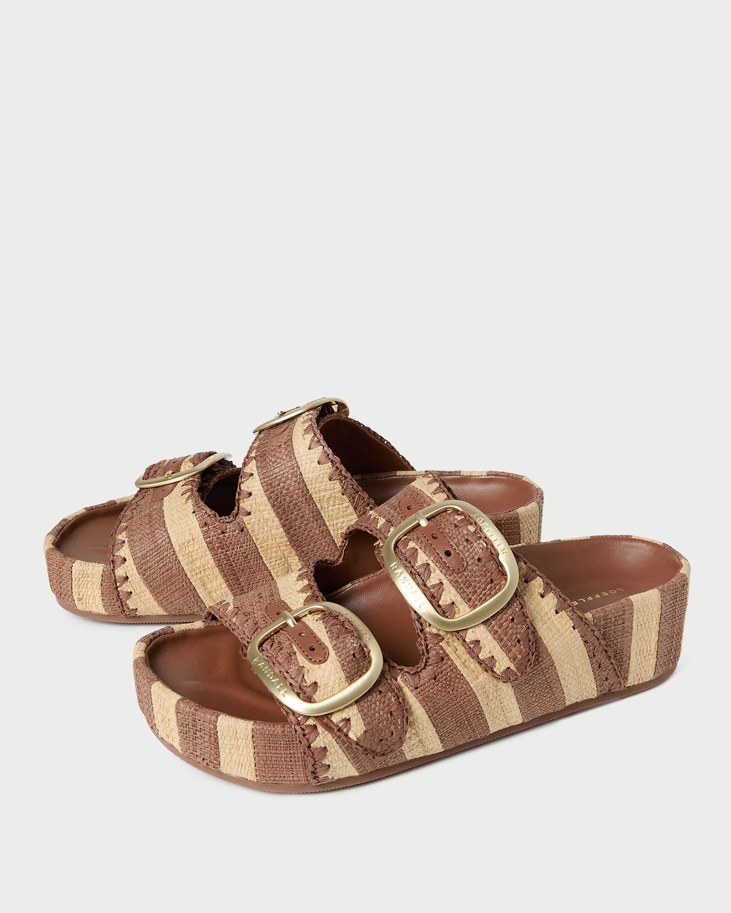 Theo Two-Band Sandal | Brown/Natural - Image 4