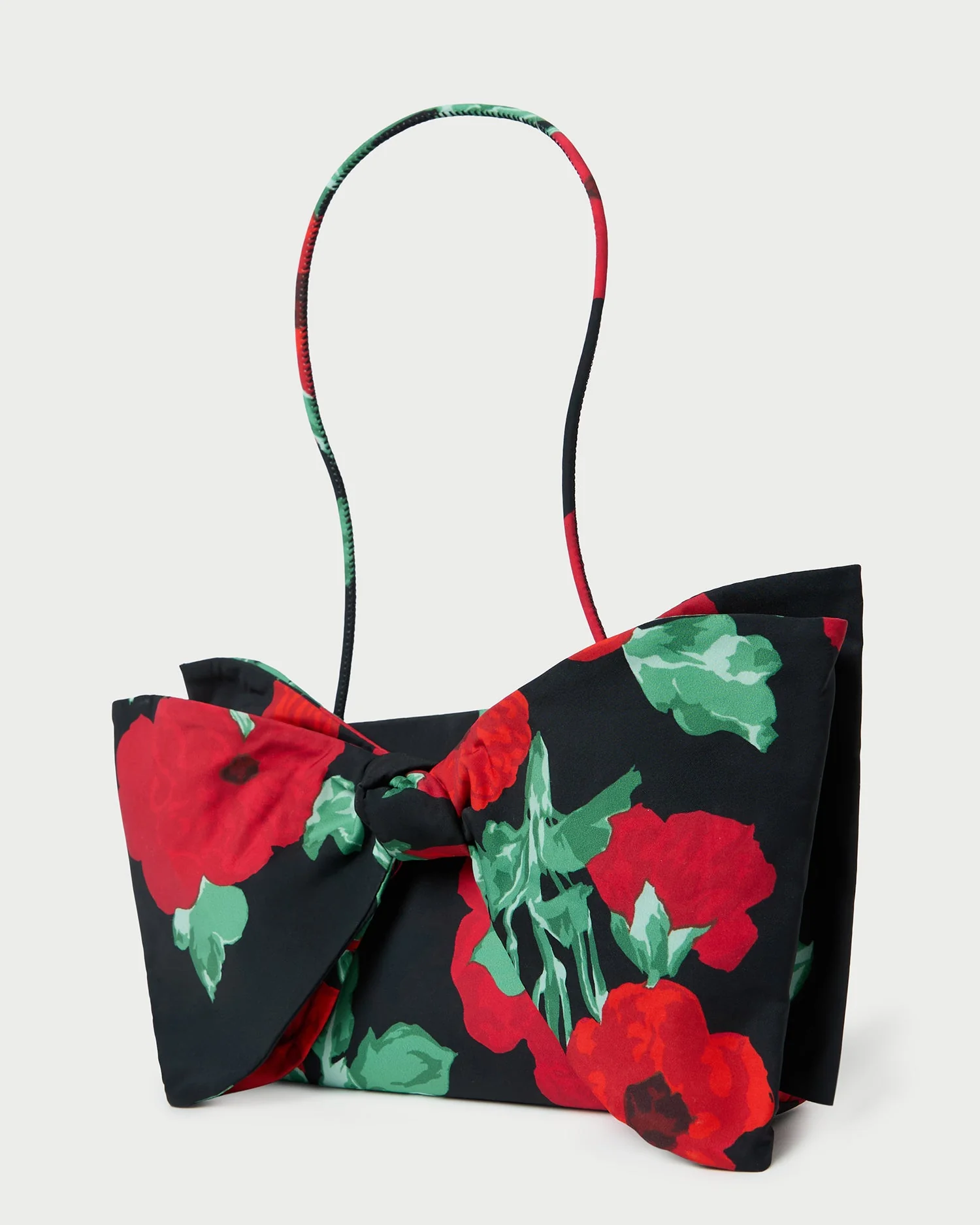 Valerie Bow Bag | Black Floral - Image 2