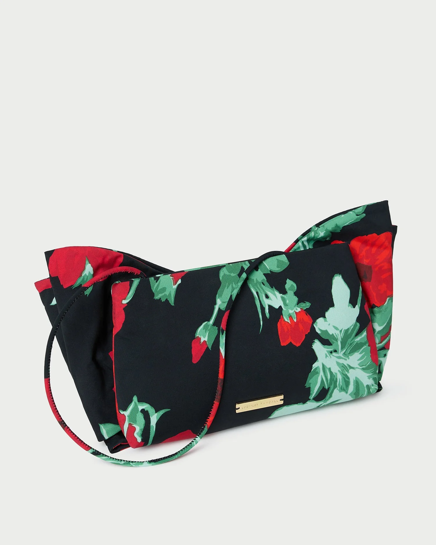 Valerie Bow Bag | Black Floral - Image 3