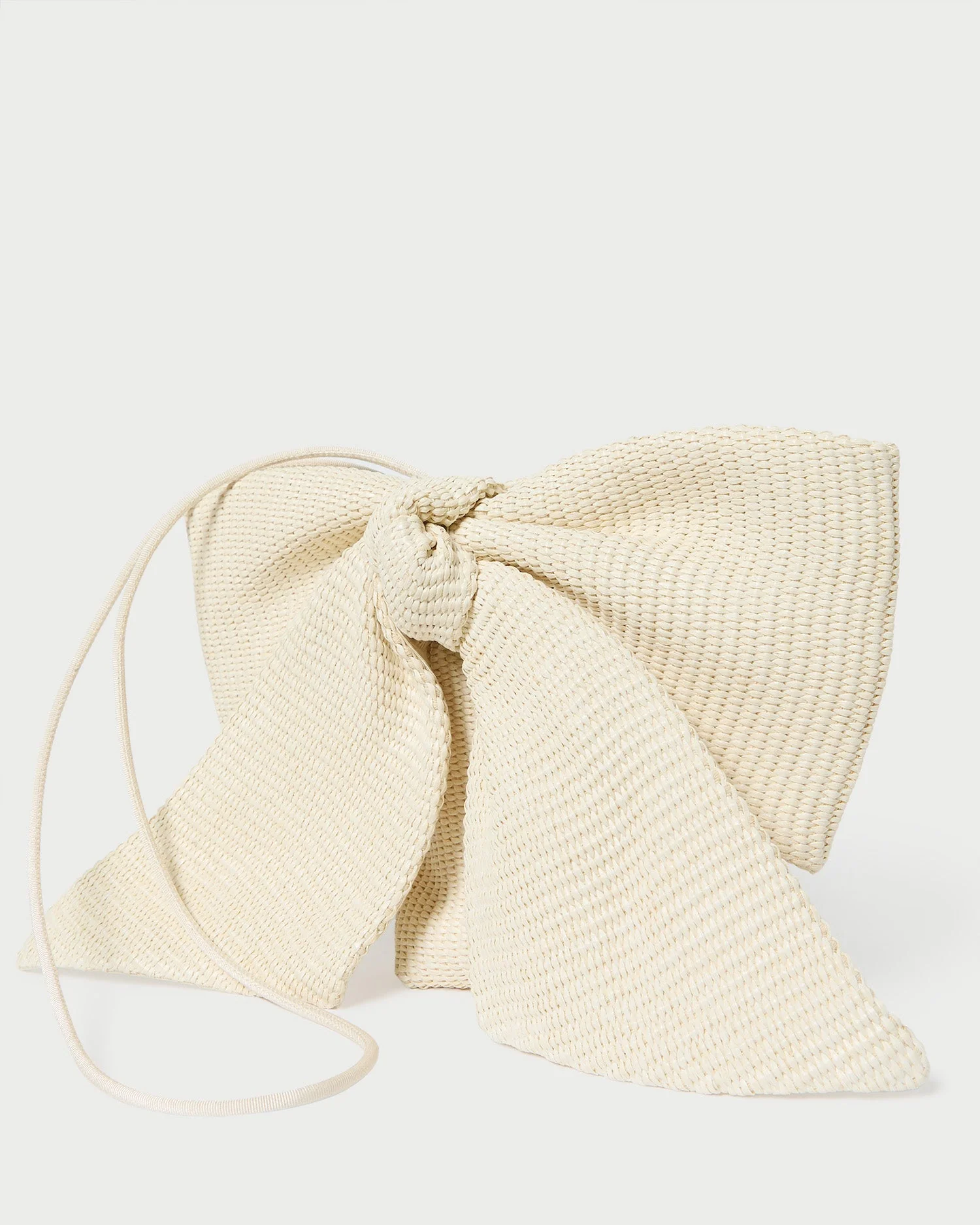 Violet Bow Crossbody | Cream Woven - Image 2