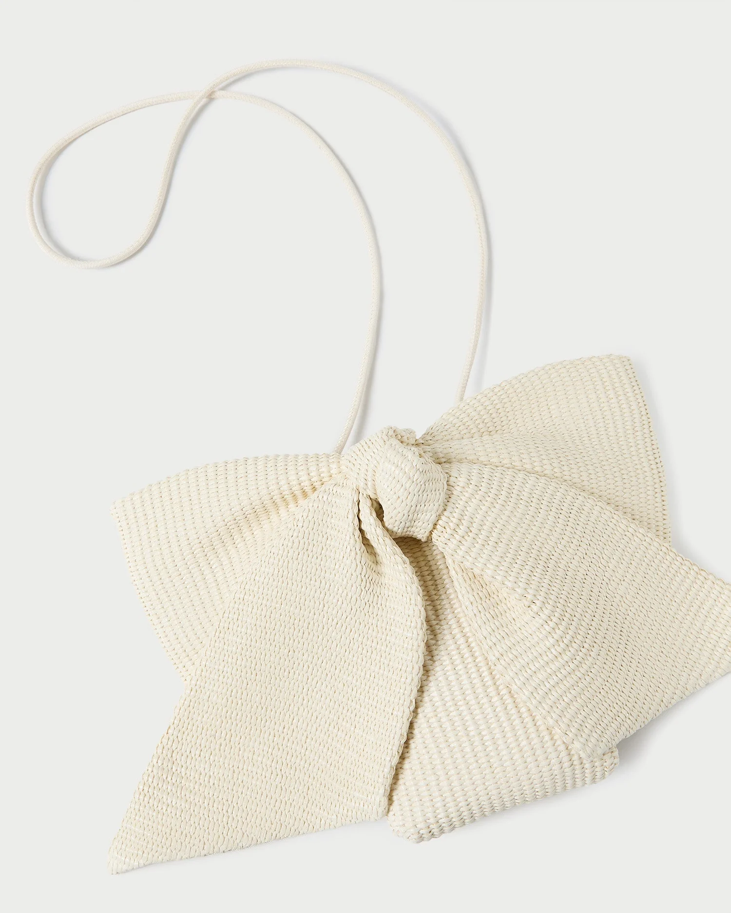 Violet Bow Crossbody | Cream Woven - Image 4