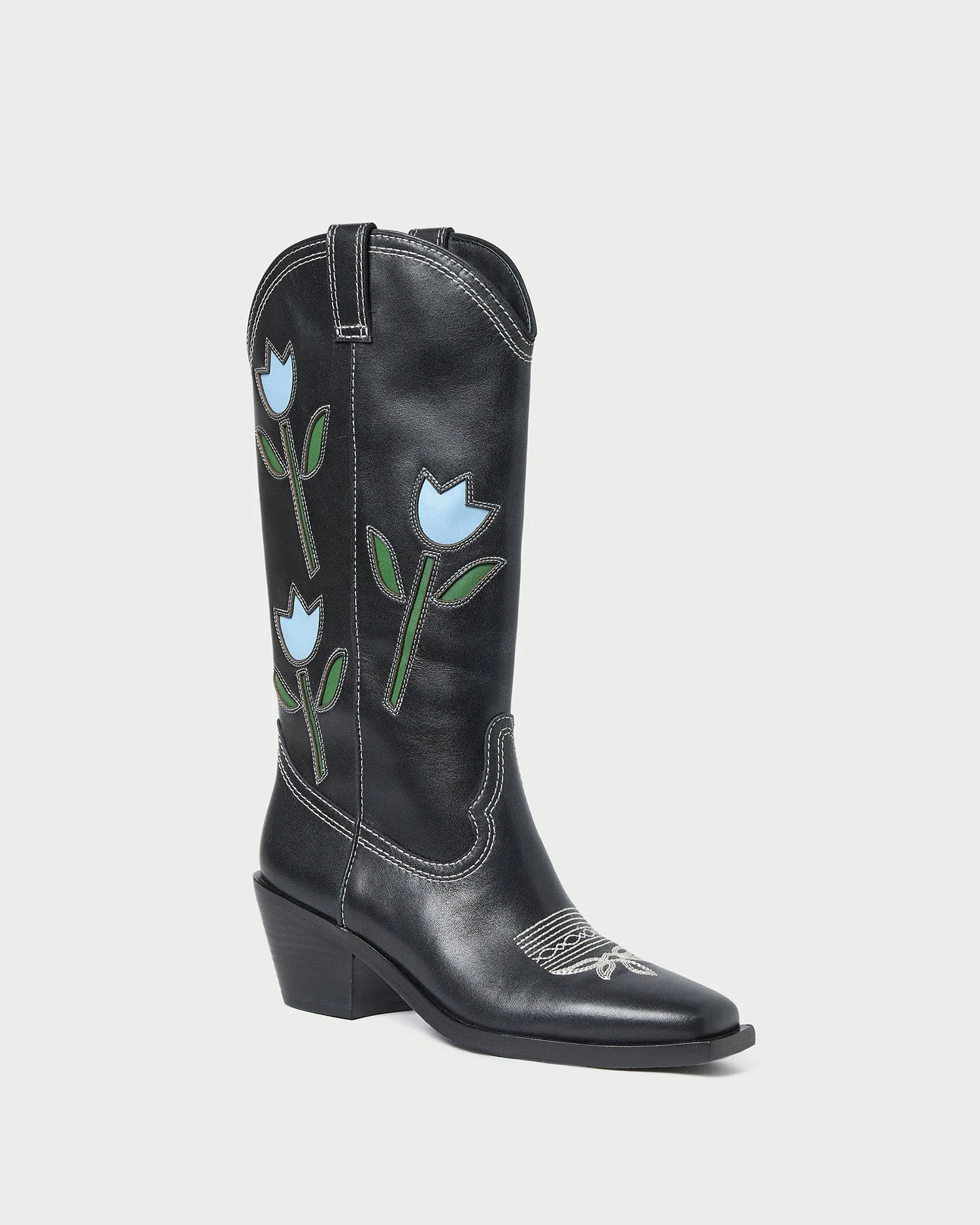 Wilder Tulip Leather Boot | Black - Image 3