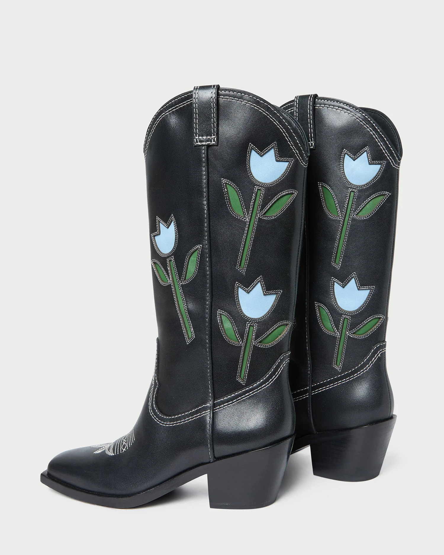 Wilder Tulip Leather Boot | Black - Image 5