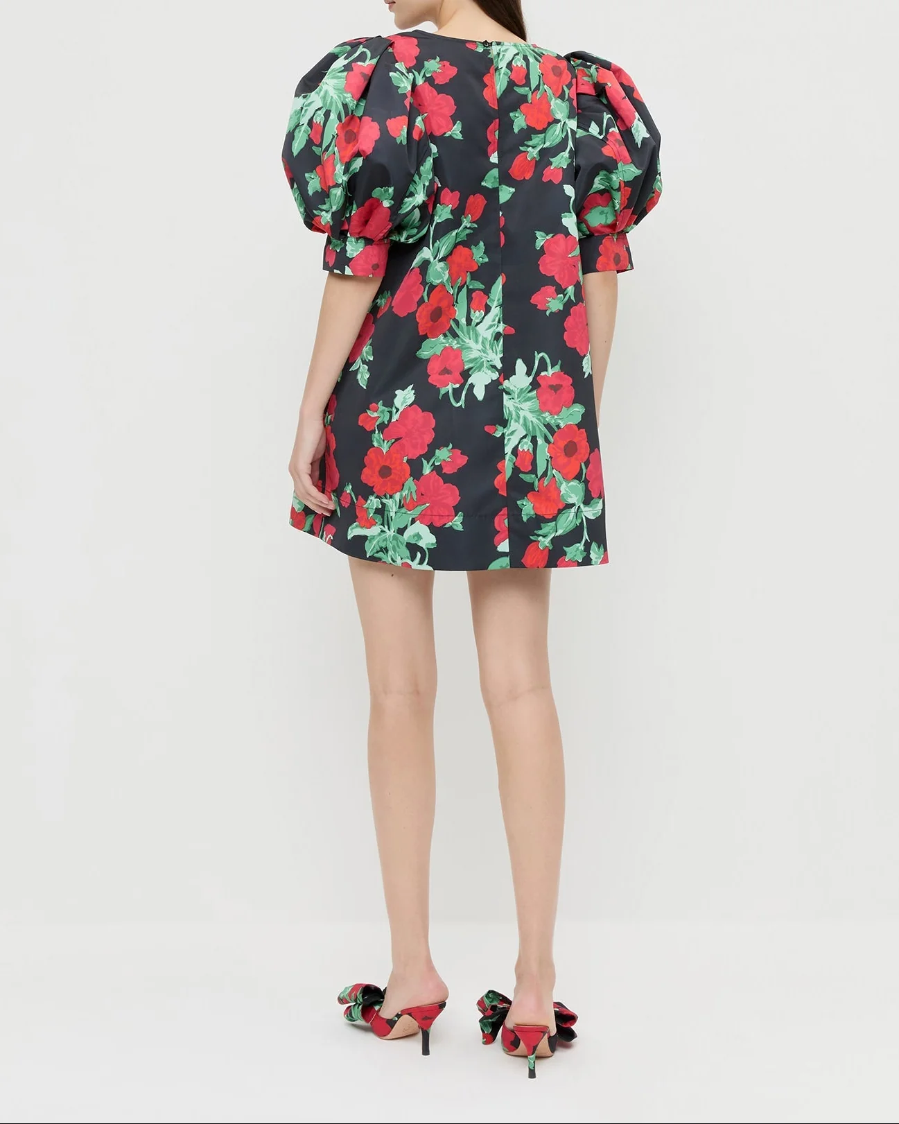 Willy Mini Dress | Black Floral - Image 3