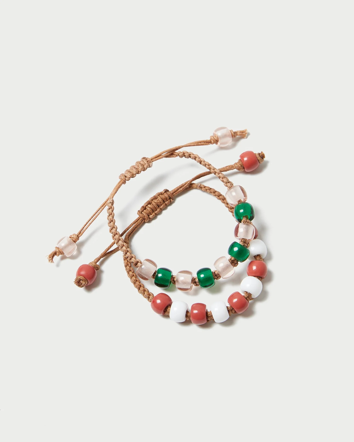 Zena Multi Beaded Bracelet Set | Pink Multi