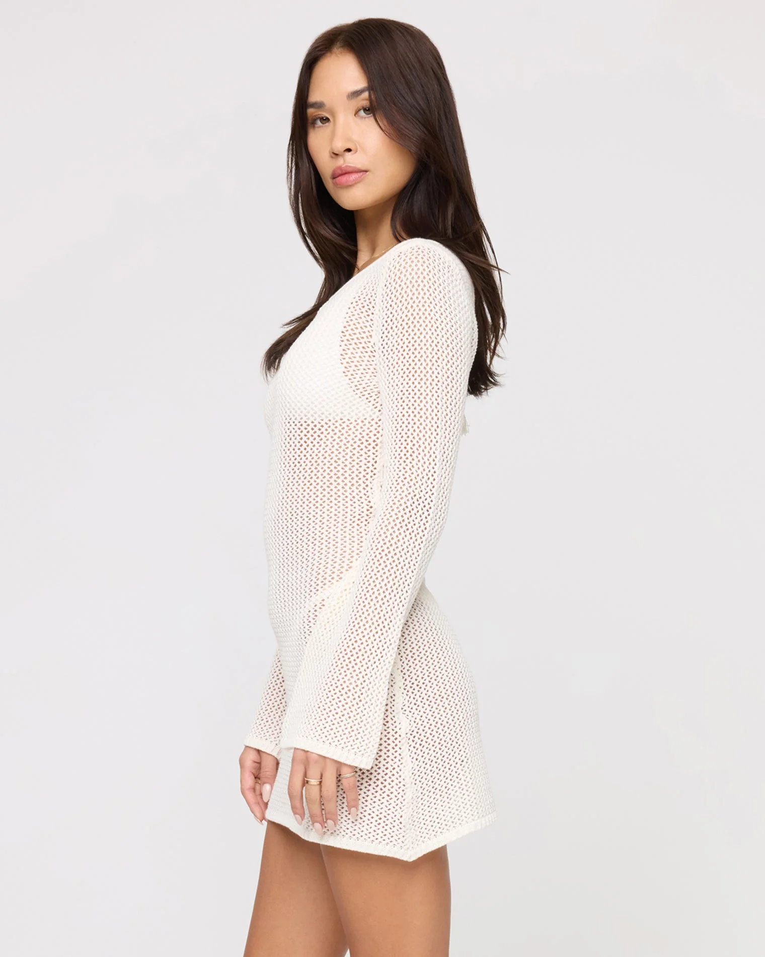 Cleo Cover Up Dress | Cream - Image 4