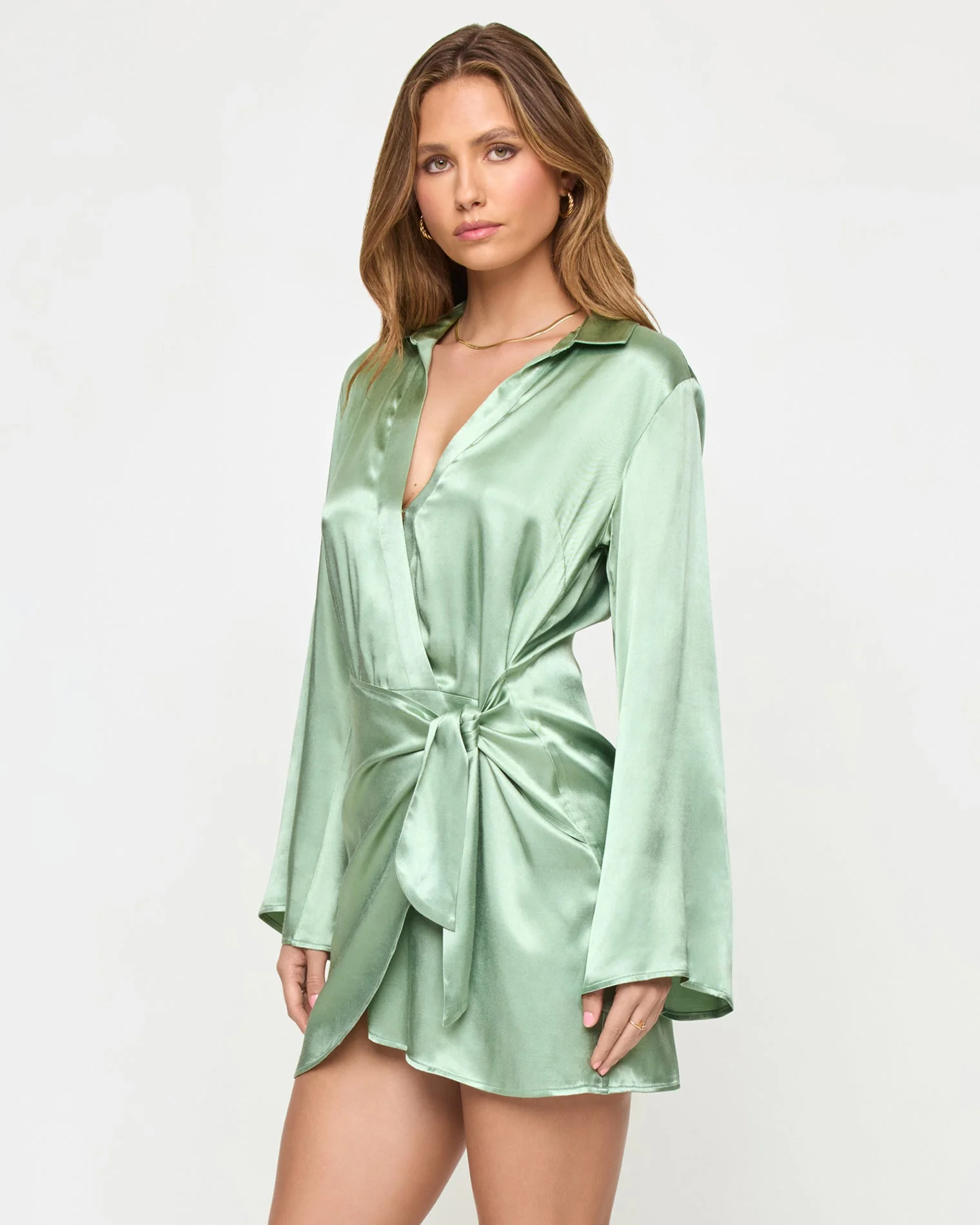 Las Palmas Dress | Celadon - Image 3