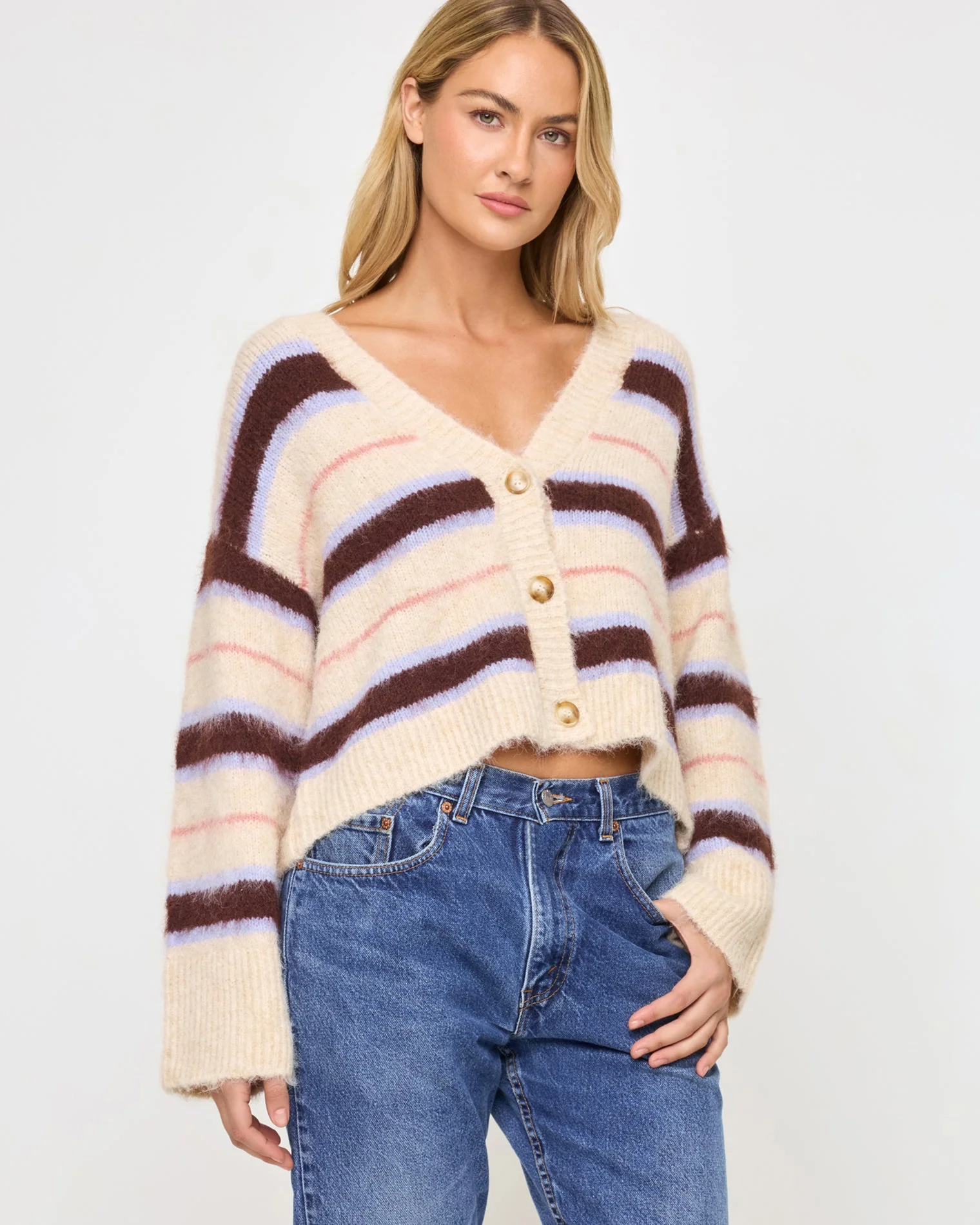 Montauk Cardigan | Prep School Stripe - Image 2