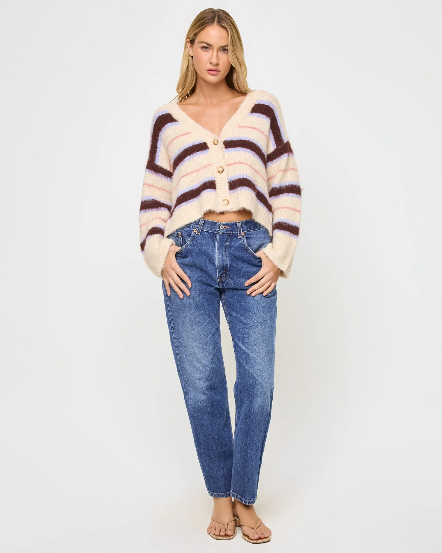 Montauk Cardigan | Prep School Stripe - Image 5