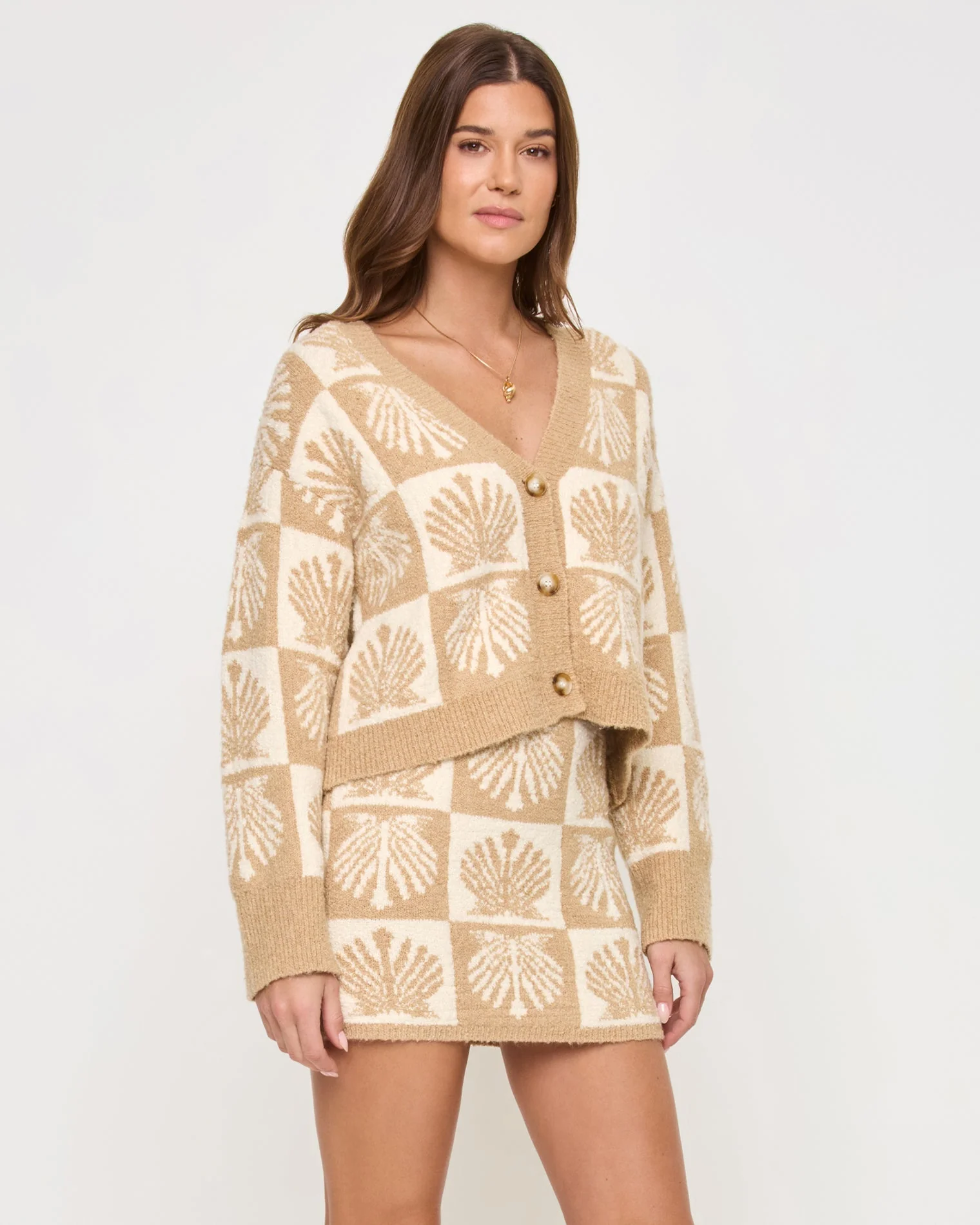 Shell Be There Skirt | Seashell Jacquard - Image 3