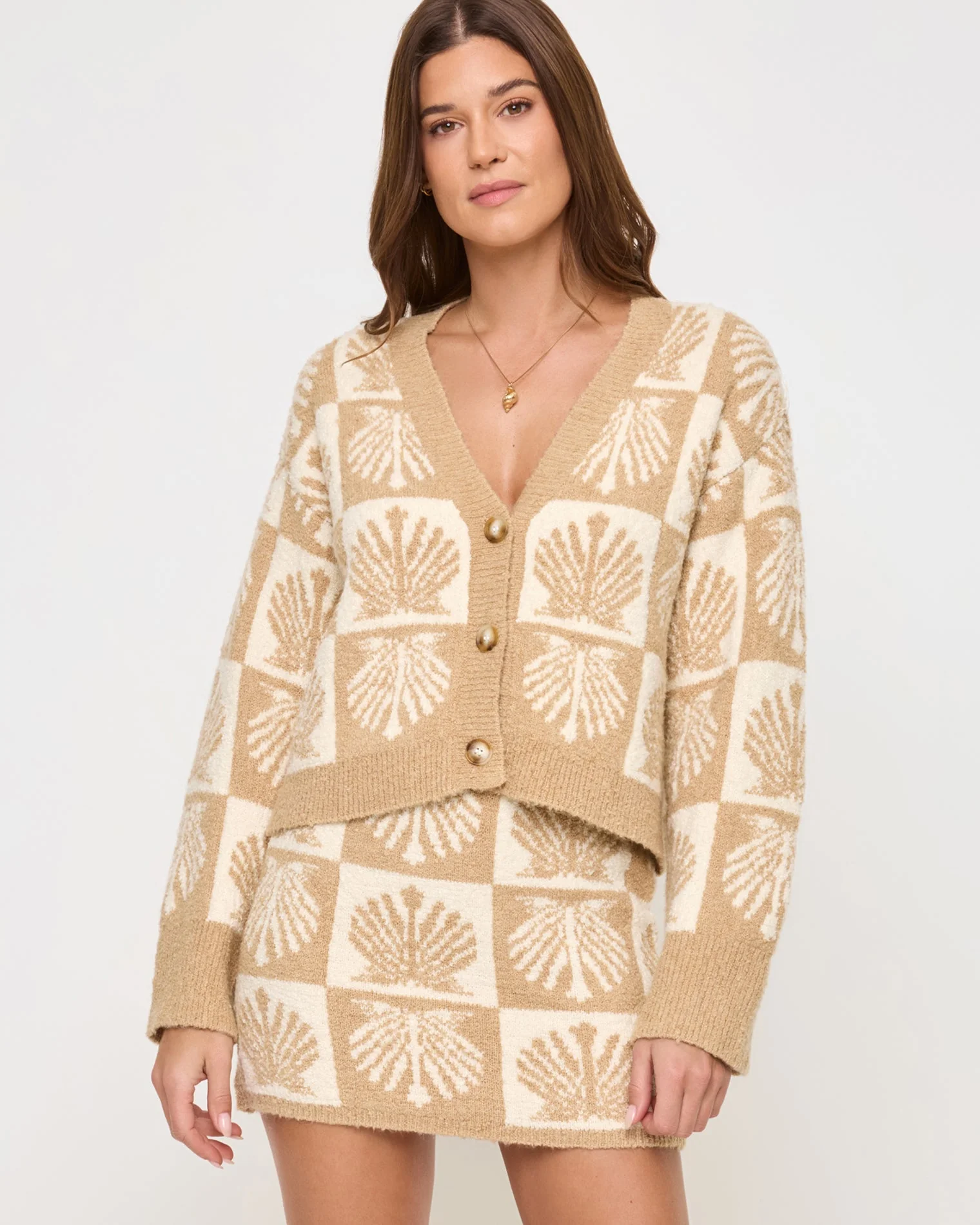 Shell Be There Skirt | Seashell Jacquard - Image 4