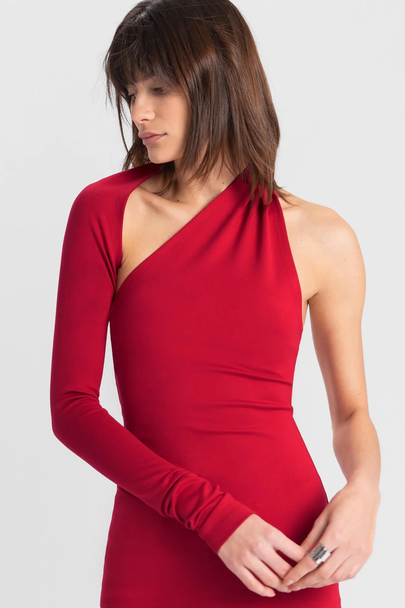 Manhattan One Shoulder Top | Off White - Image 19