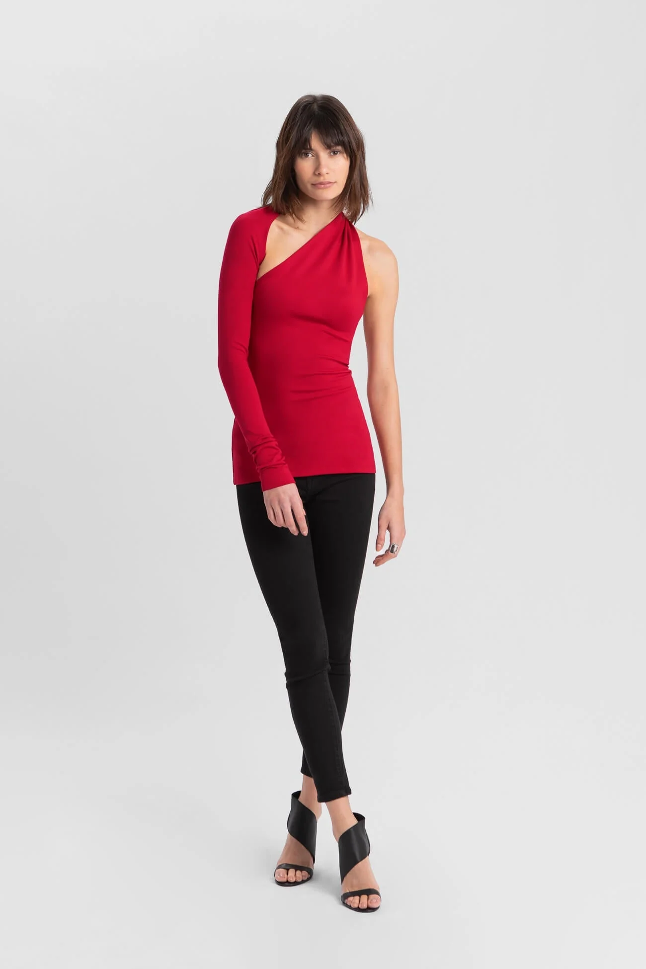 Manhattan One Shoulder Top | Off White - Image 22