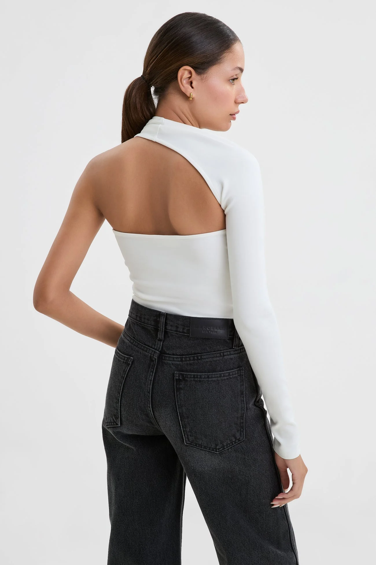 Manhattan One Shoulder Top | Off White - Image 3
