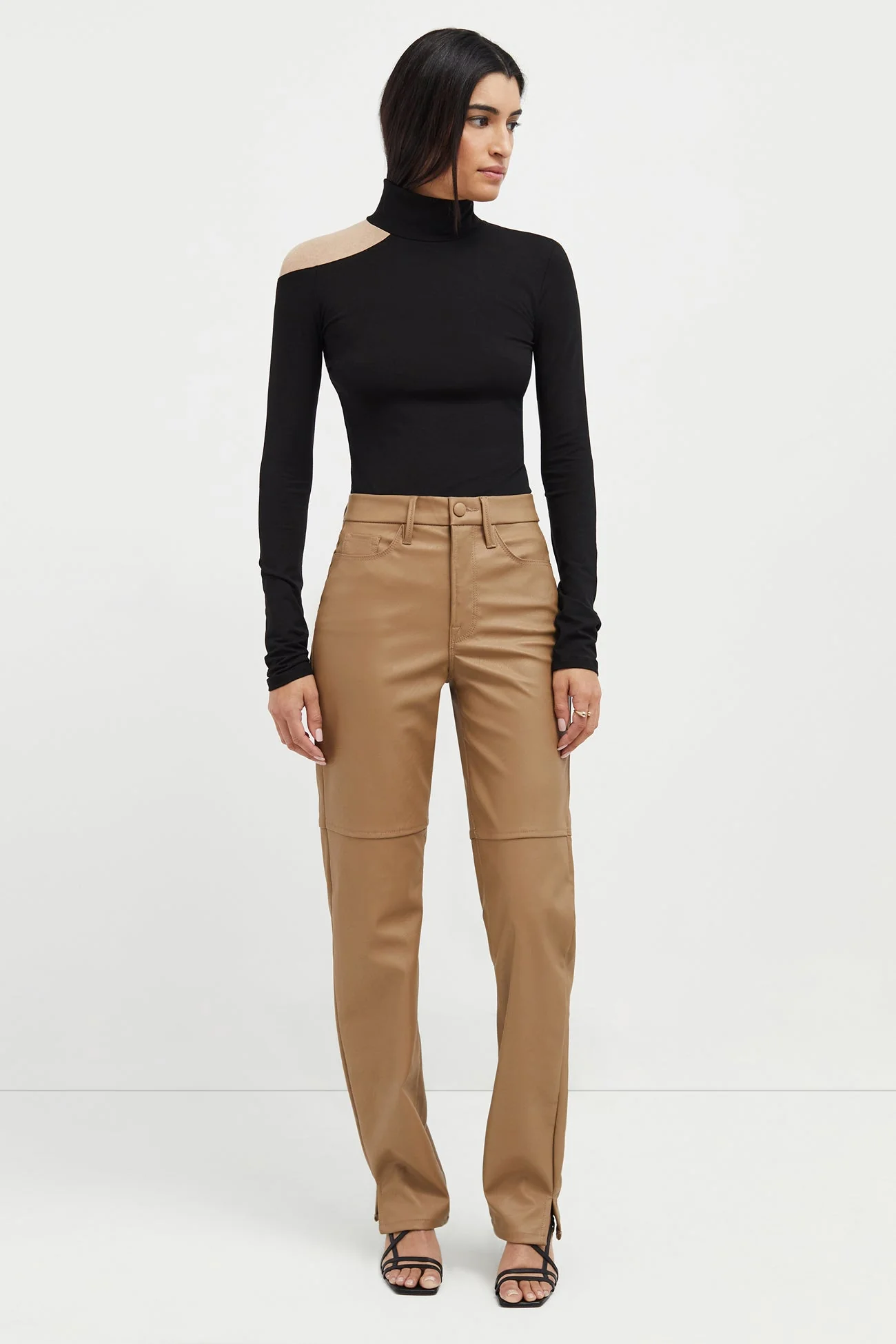Aubrey Top | Black and Beige - Image 3