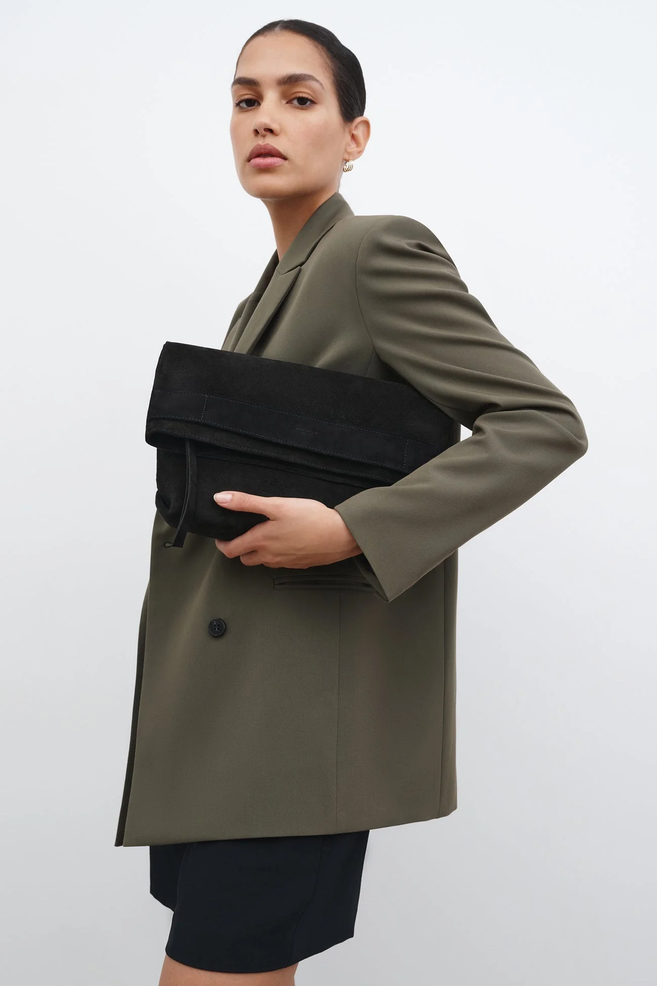 Benson Clutch | Black Suede - Image 5