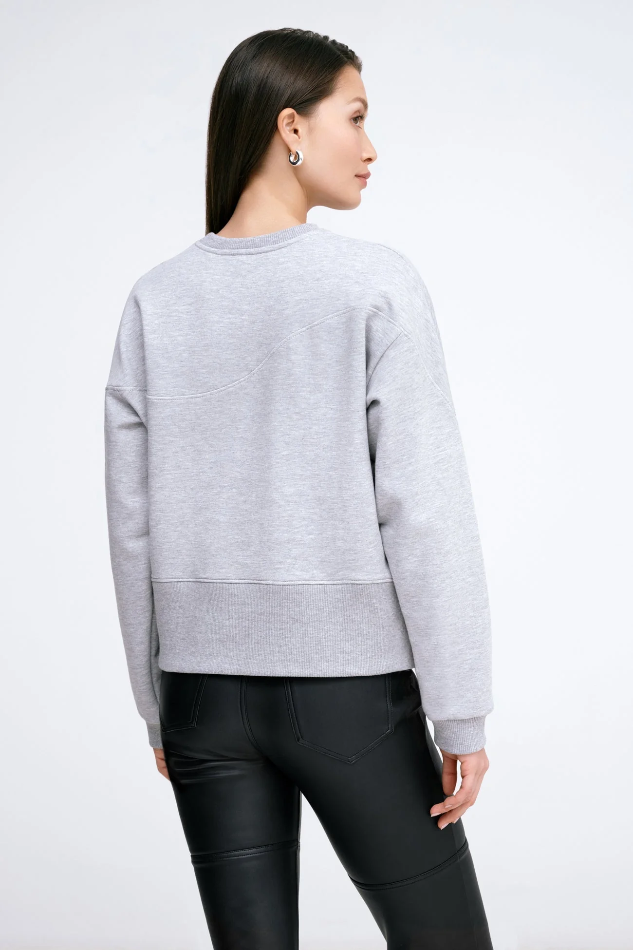 Collin Sweatshirt | Melange Grey - Image 4